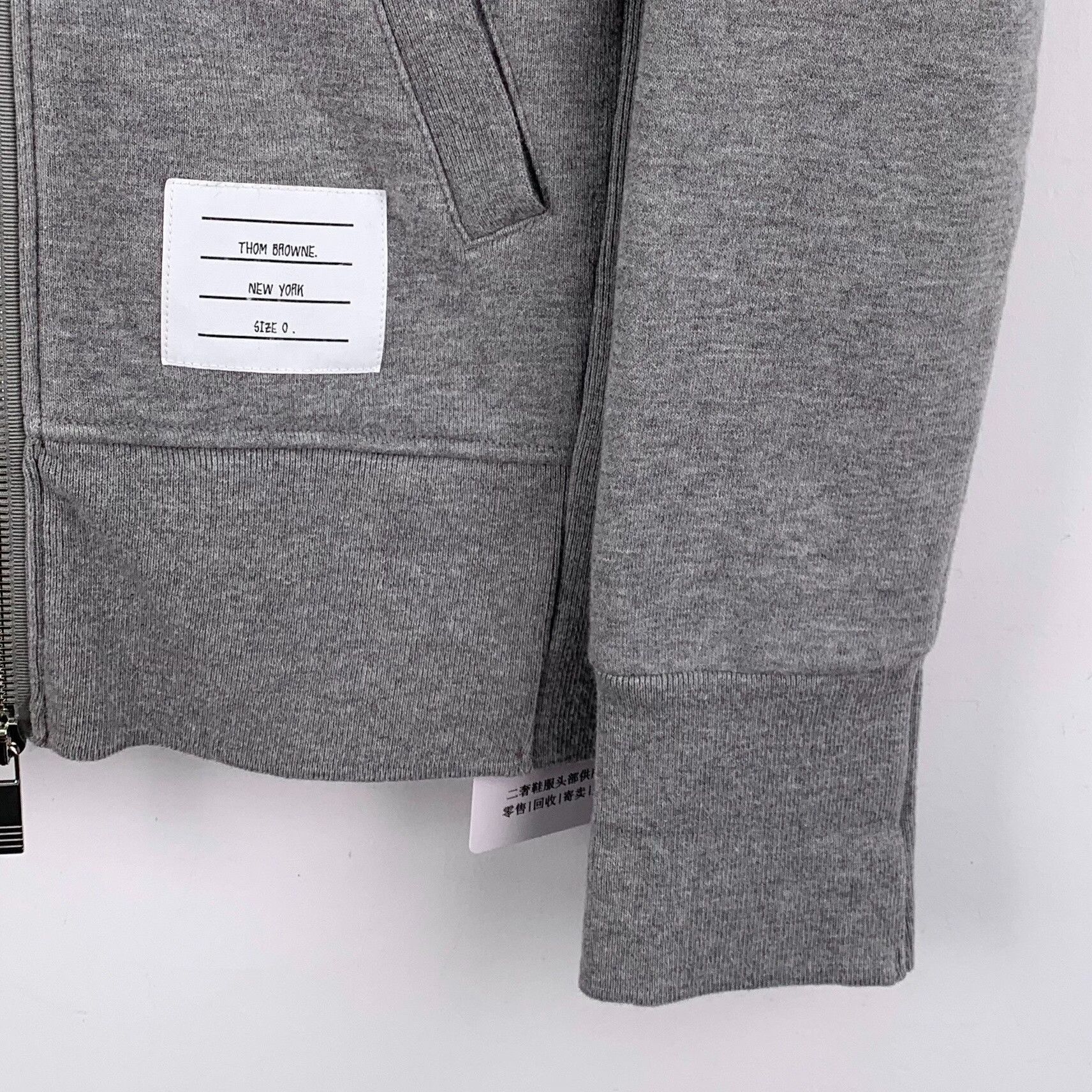 Thom Browne Thom Browne 4-Bar Zip Hoodie Size 0 Size US XS / EU 42 / 0 - 5 Thumbnail