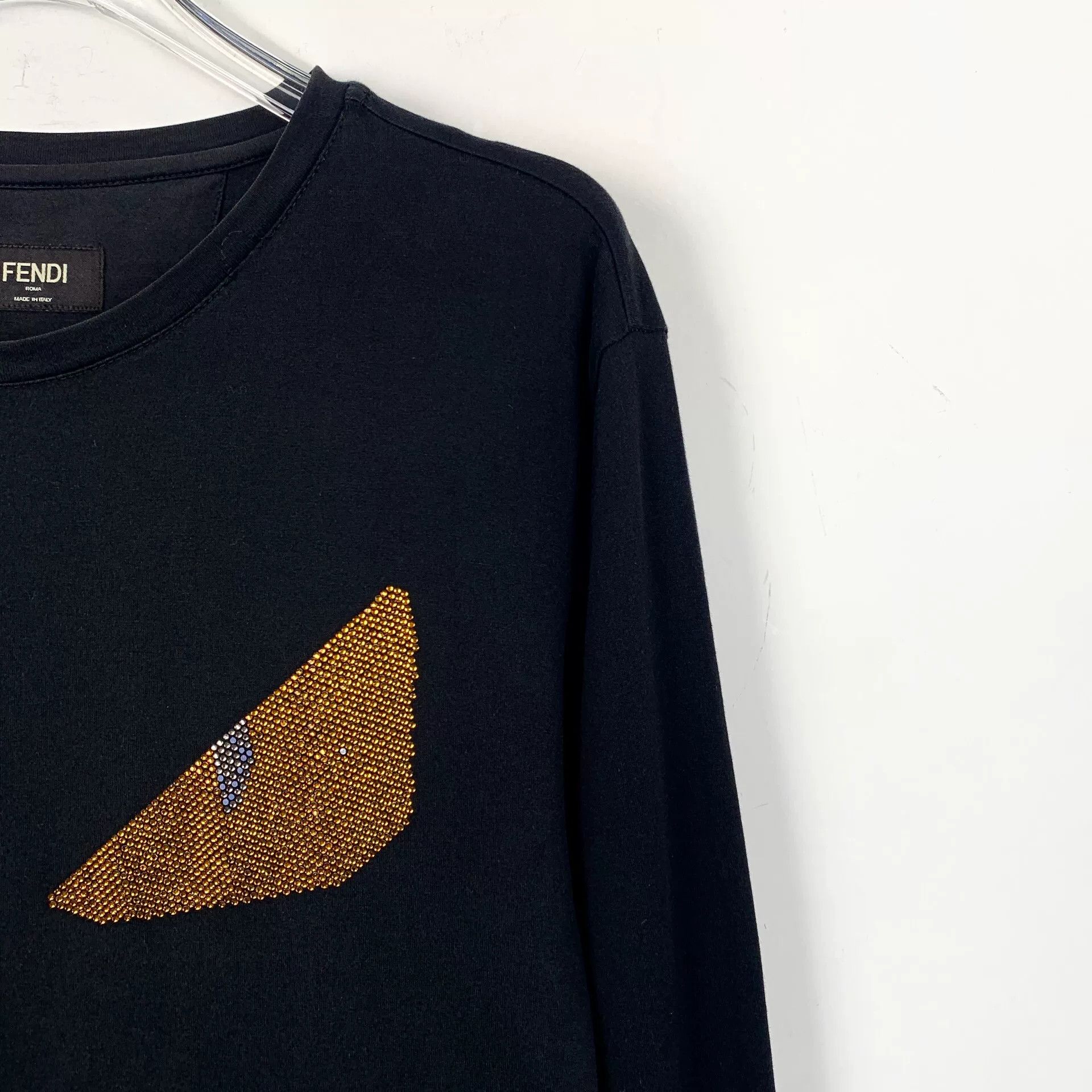 Fendi Fendi Crystal Monster Eyes Sweatshirt 48 Size US M / EU 48-50 / 2 - 4 Thumbnail