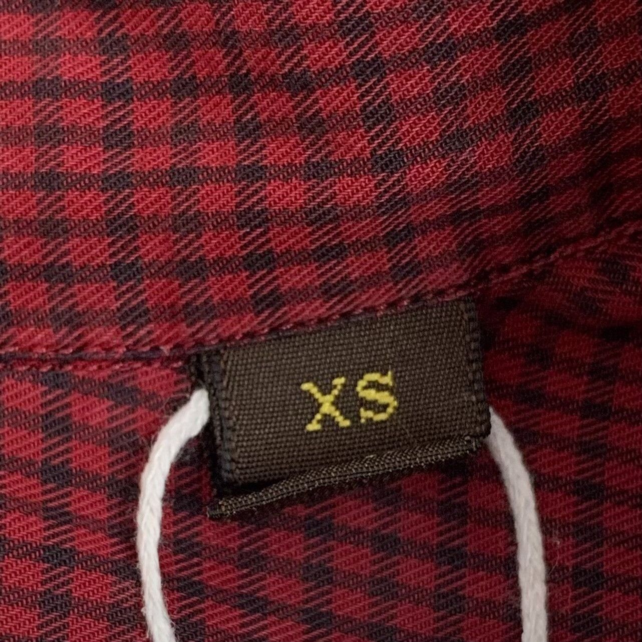 Louis Vuitton Louis Vuitton Red Grid Button Up Shirt XS Size US XS / EU 42 / 0 - 7 Thumbnail