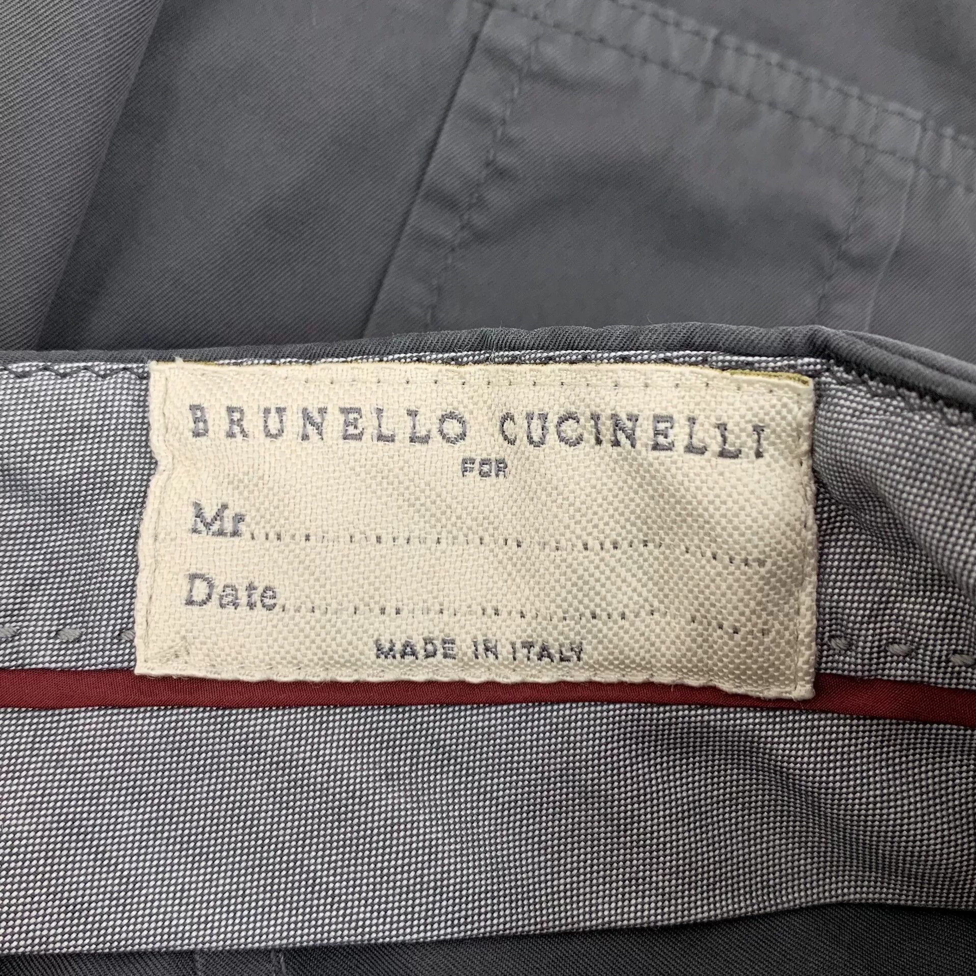 Brunello Cucinelli Brunello Cucinelli Gray Cotton Casual Pants 48 Size US 32 / EU 48 - 7 Thumbnail