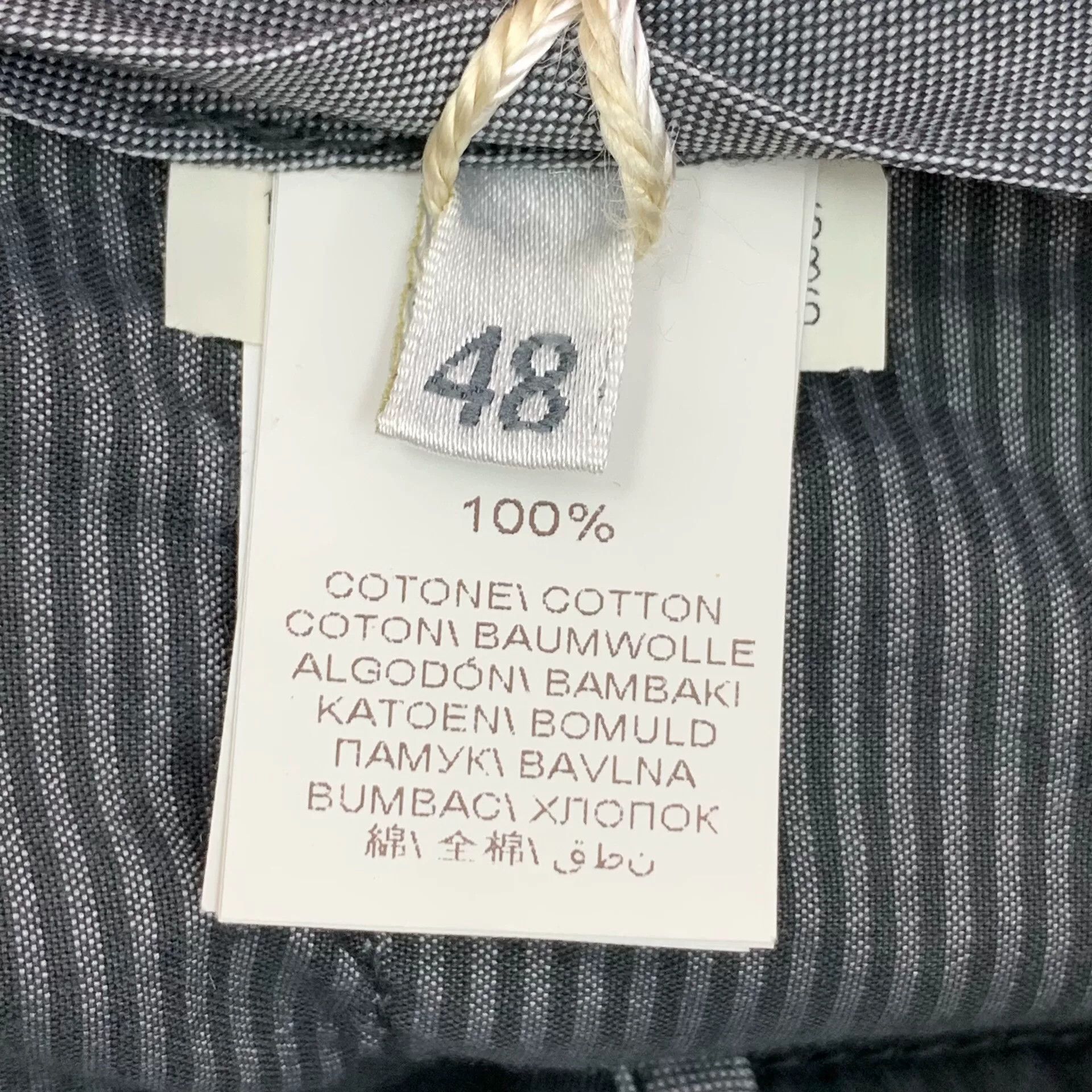 Brunello Cucinelli Brunello Cucinelli Gray Cotton Casual Pants 48 Size US 32 / EU 48 - 8 Thumbnail