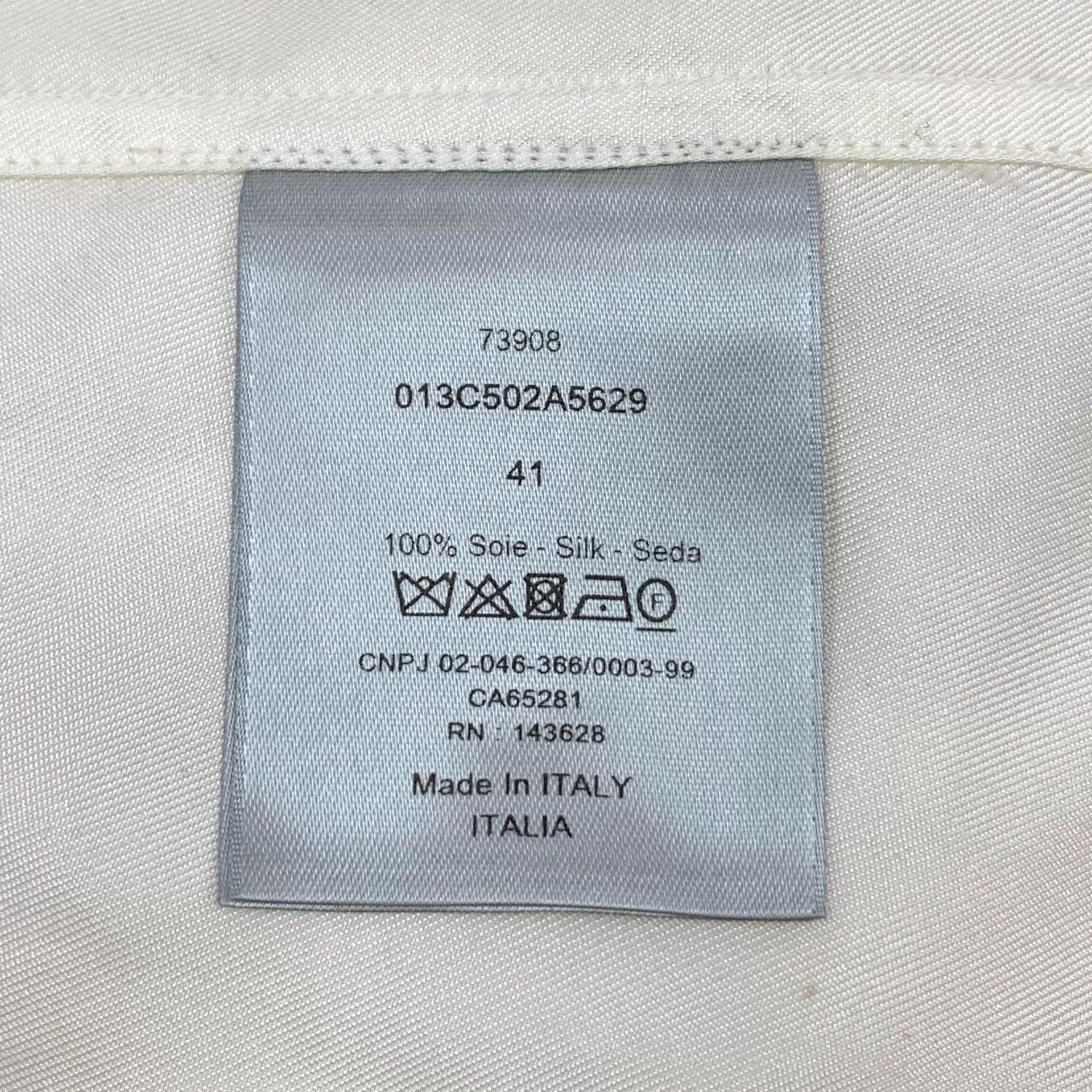 Dior Dior Kerouac Graphic Silk Shirt Size 41 Size US L / EU 52-54 / 3 - 8 Thumbnail