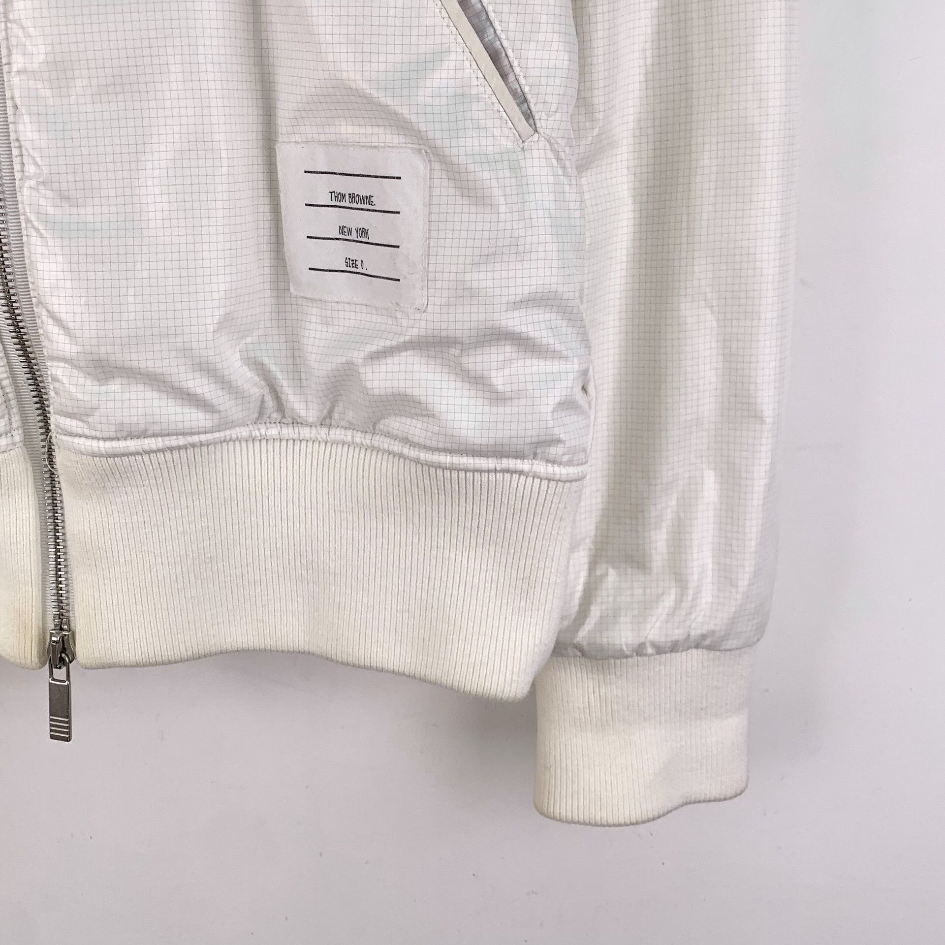 Thom Browne Thom Browne Striped Zip-Up Bomber Jacket Size 0 Size US XS / EU 42 / 0 - 5 Thumbnail