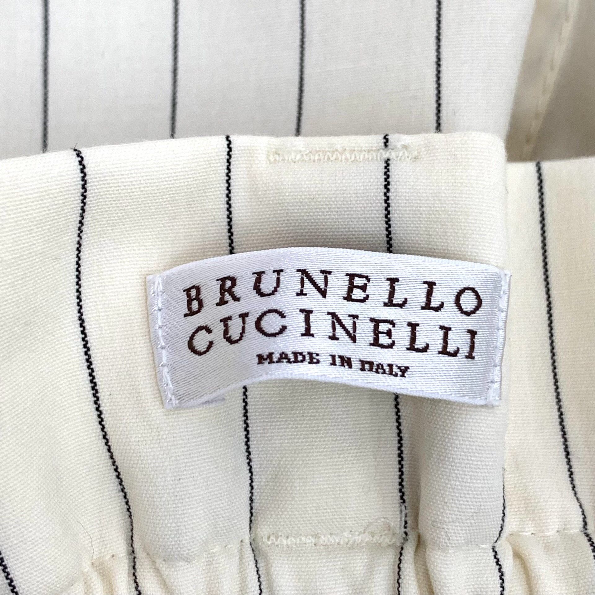 Brunello Cucinelli Brunello Cucinelli Pinstripe Cotton Pants it_40 Size 27" / US 4 / IT 40 - 7 Thumbnail