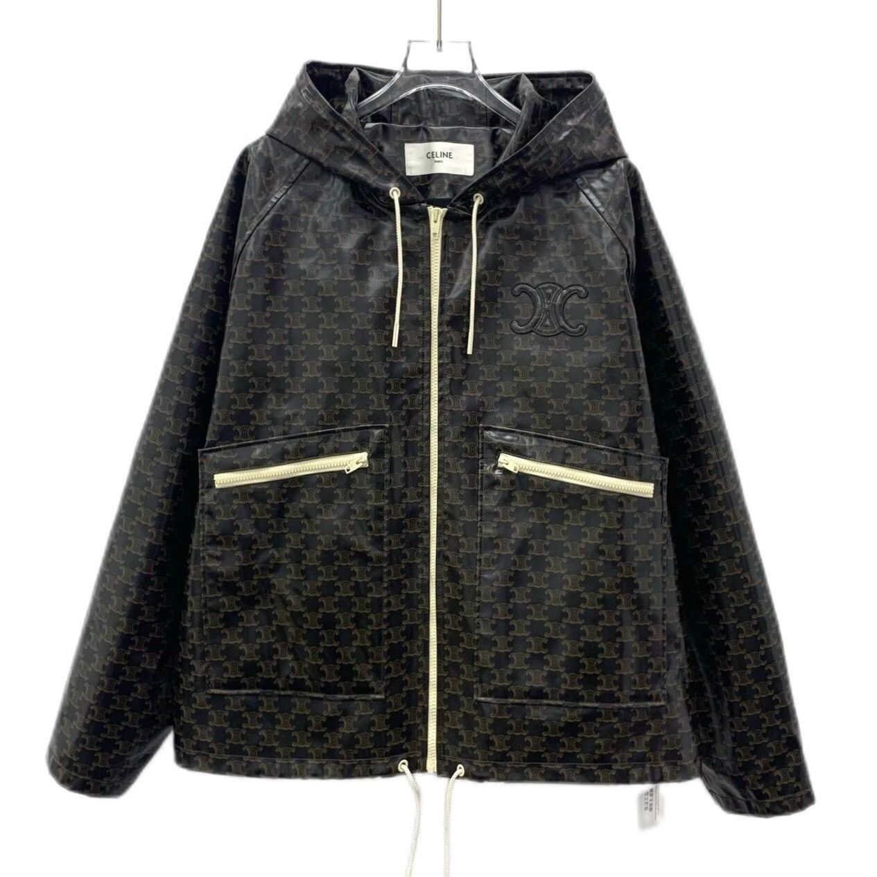Celine Celine Triomphe Monogram Hooded Jacket 38 Size S / US 4 / IT 40 - 2 Thumbnail
