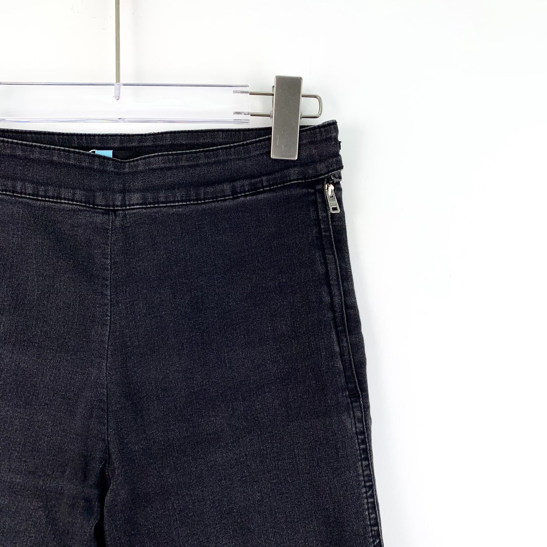 Prada Prada Black Skinny Denim Jeans 26 Size 26" / US 2 / IT 38 - 4 Thumbnail