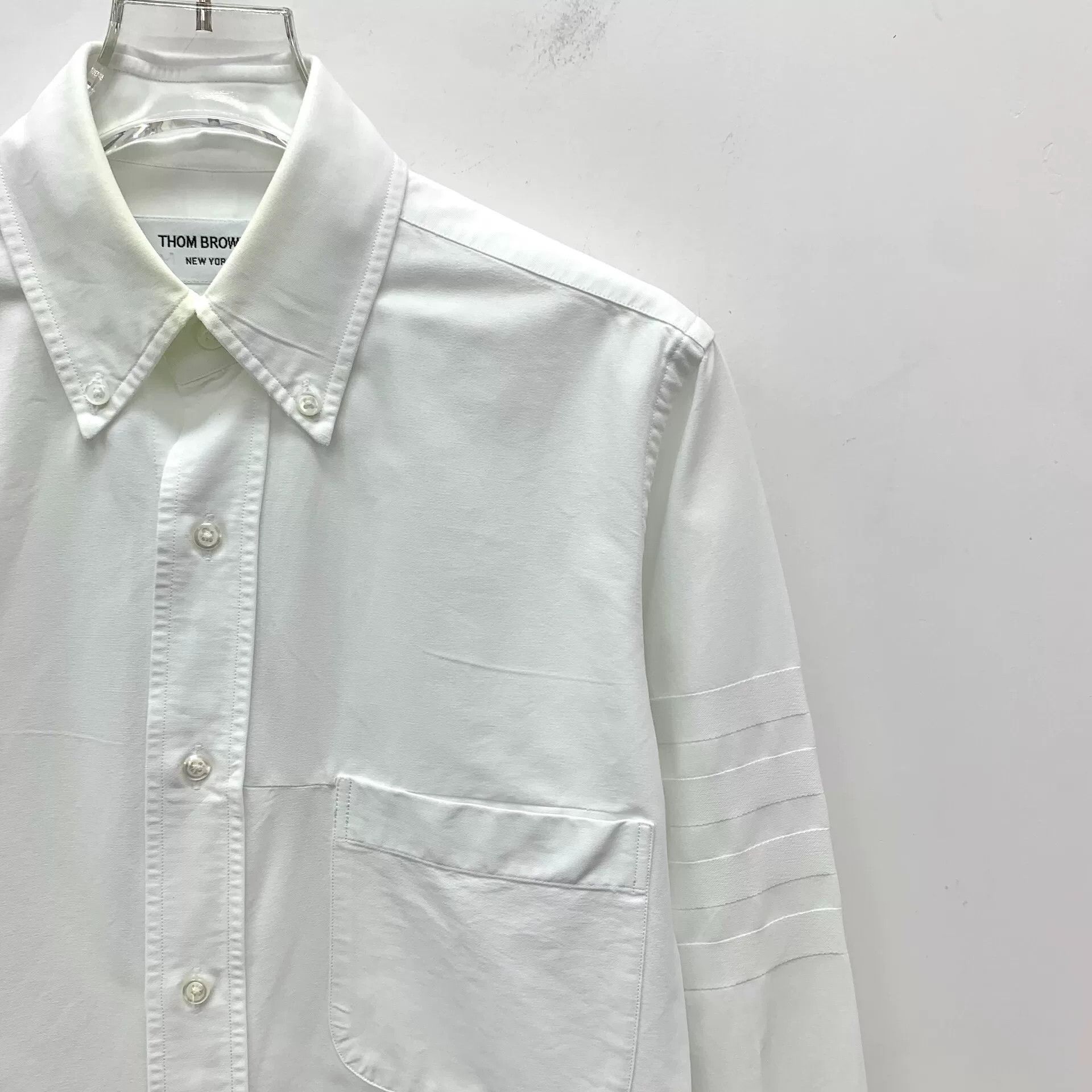 Thom Browne Thom Browne Four-Bar Button Up Shirt US XS Size US XS / EU 42 / 0 - 4 Thumbnail