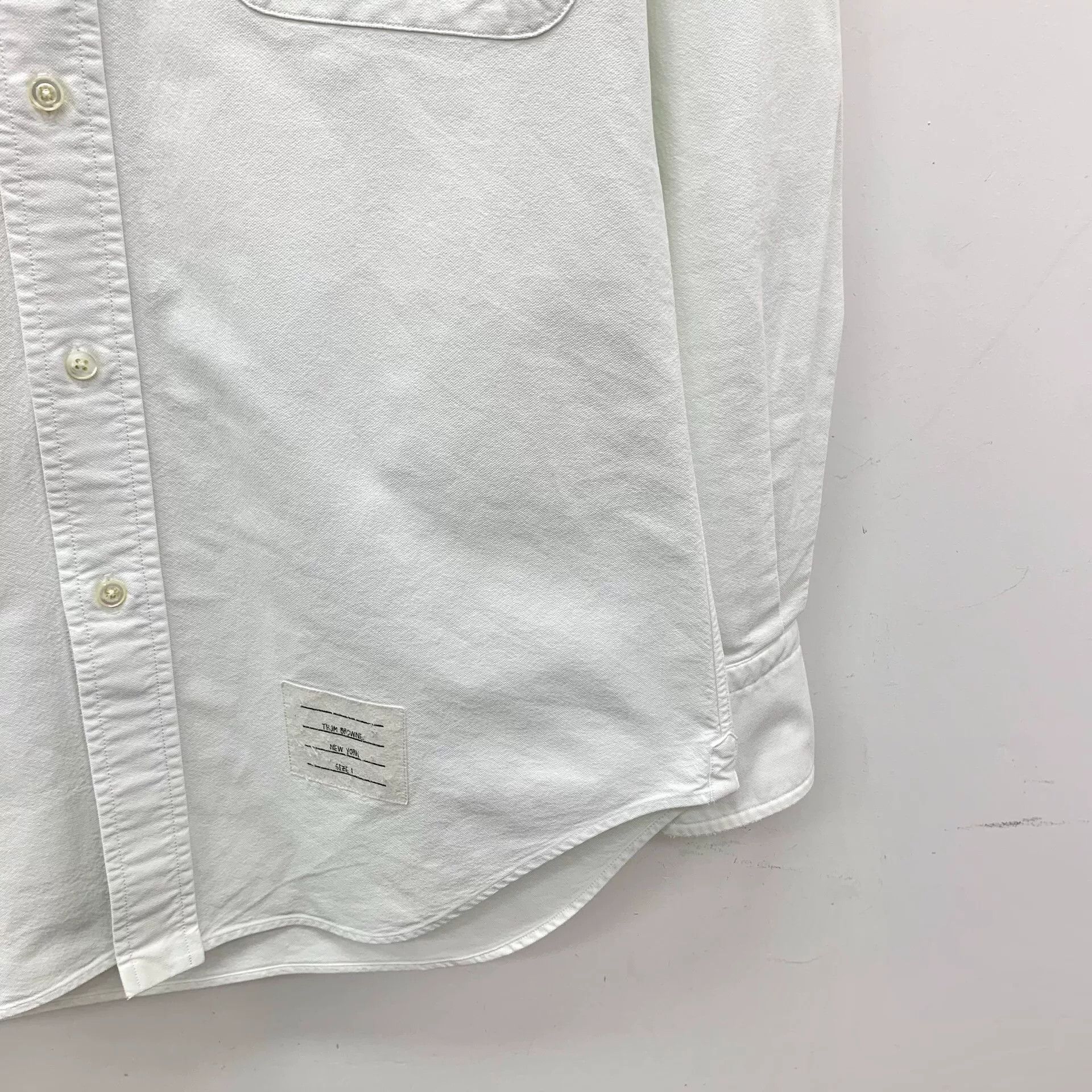 Thom Browne Thom Browne White Cotton Button Up Shirt Size 1 Size US S / EU 44-46 / 1 - 5 Thumbnail