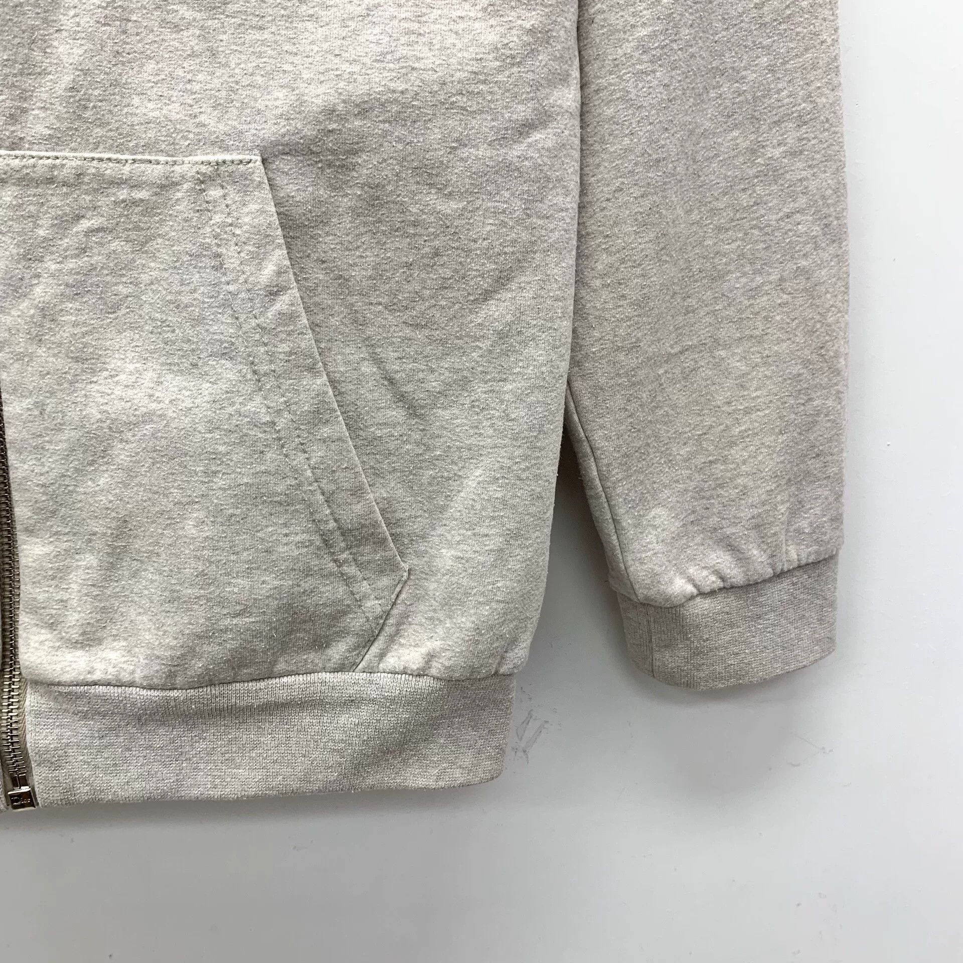 Dior Dior Logo Patch Zip-Up Hoodie Gray XXS Size US XXS / EU 40 - 5 Thumbnail