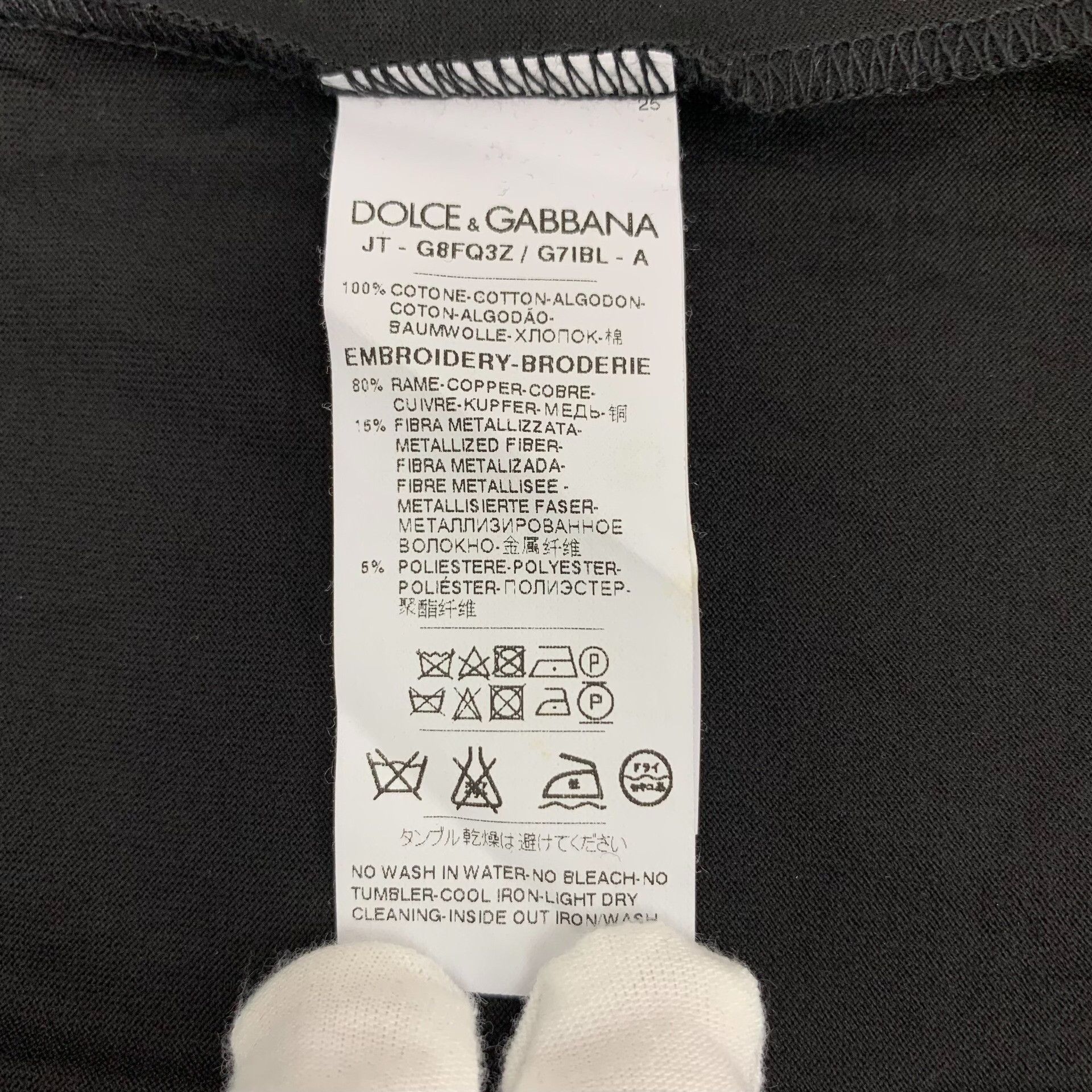Dolce & Gabbana Dolce & Gabbana Crown Bee Long Sleeve T-Shirt 50 Size US M / EU 48-50 / 2 - 8 Thumbnail