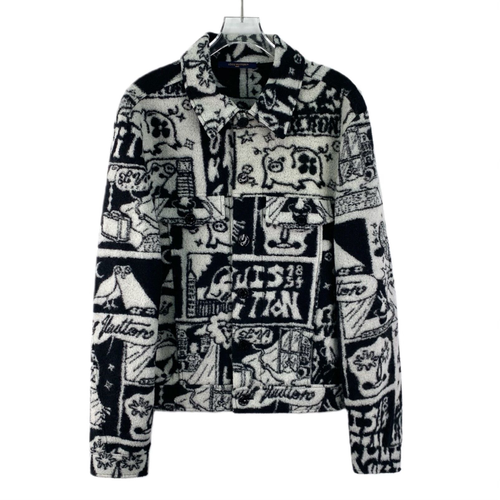 Louis Vuitton Louis Vuitton Comic Print Wool Jacket Size M Size US M / EU 48-50 / 2 - 2 Thumbnail