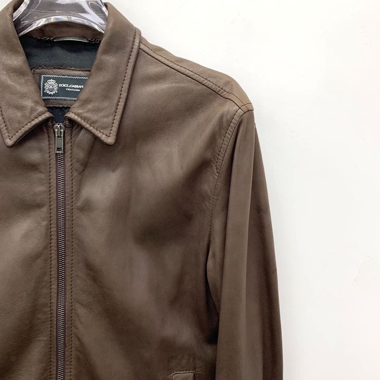 Dolce & Gabbana Dolce & Gabbana Lambskin Leather Jacket S Size US S / EU 44-46 / 1 - 4 Thumbnail