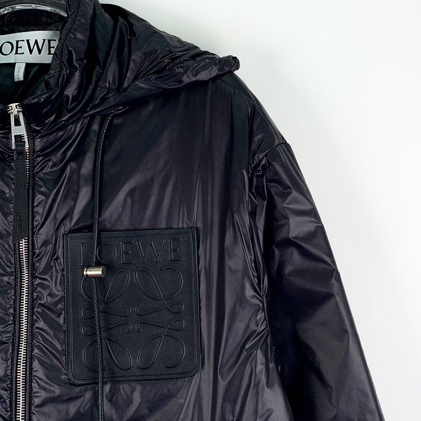 Loewe Loewe Logo Leather Patch Hooded Jacket Size 46 Size US S / EU 44-46 / 1 - 4 Thumbnail
