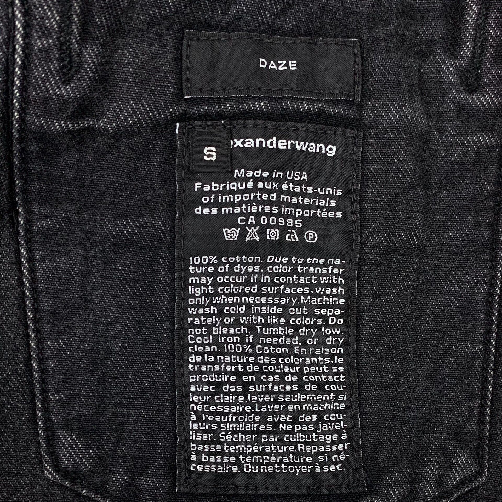 Alexander Wang Alexander Wang Black Daze Denim Jacket S Size US S / EU 44-46 / 1 - 9 Thumbnail