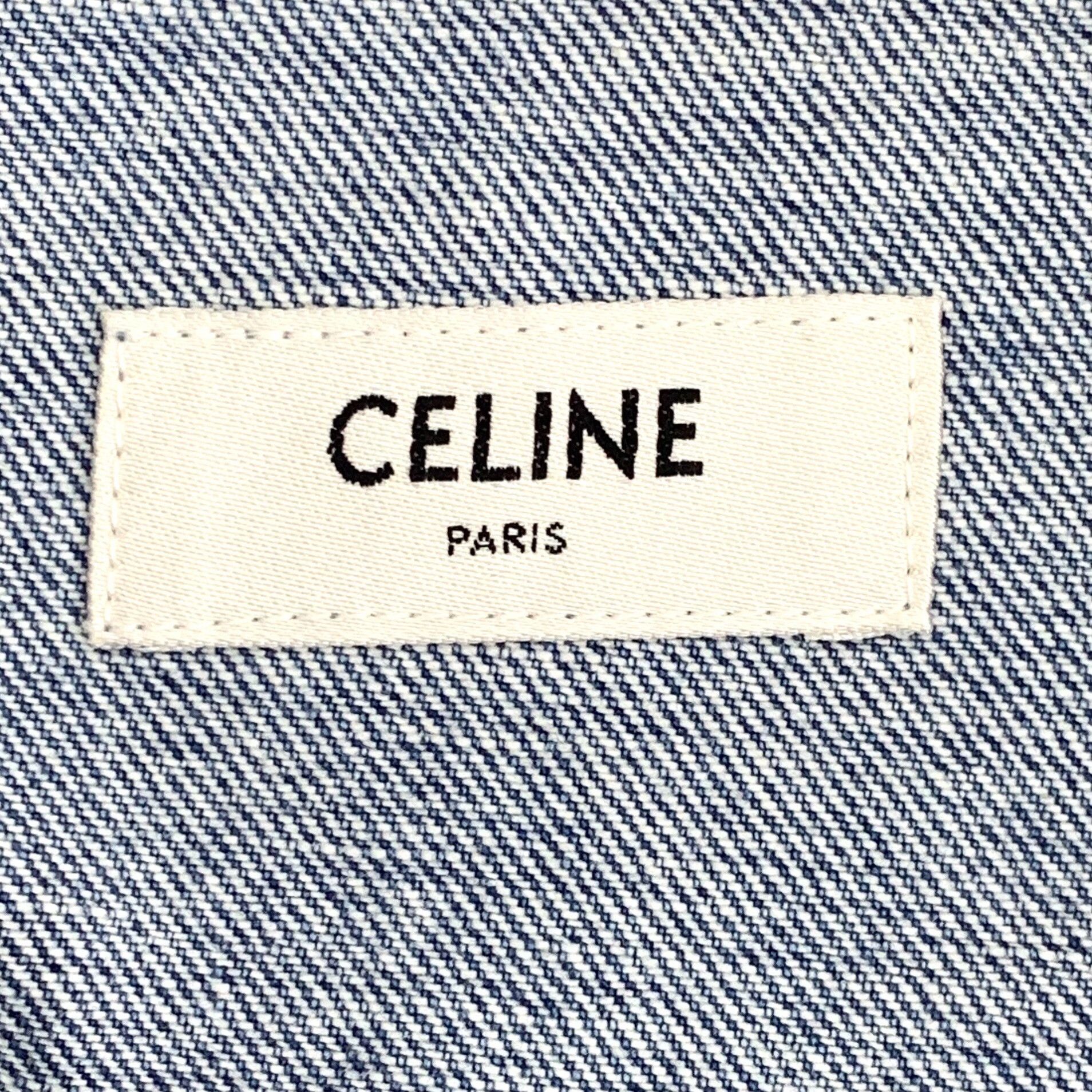 Celine Celine Washed Blue Denim Jacket Size M Size US M / EU 48-50 / 2 - 6 Thumbnail