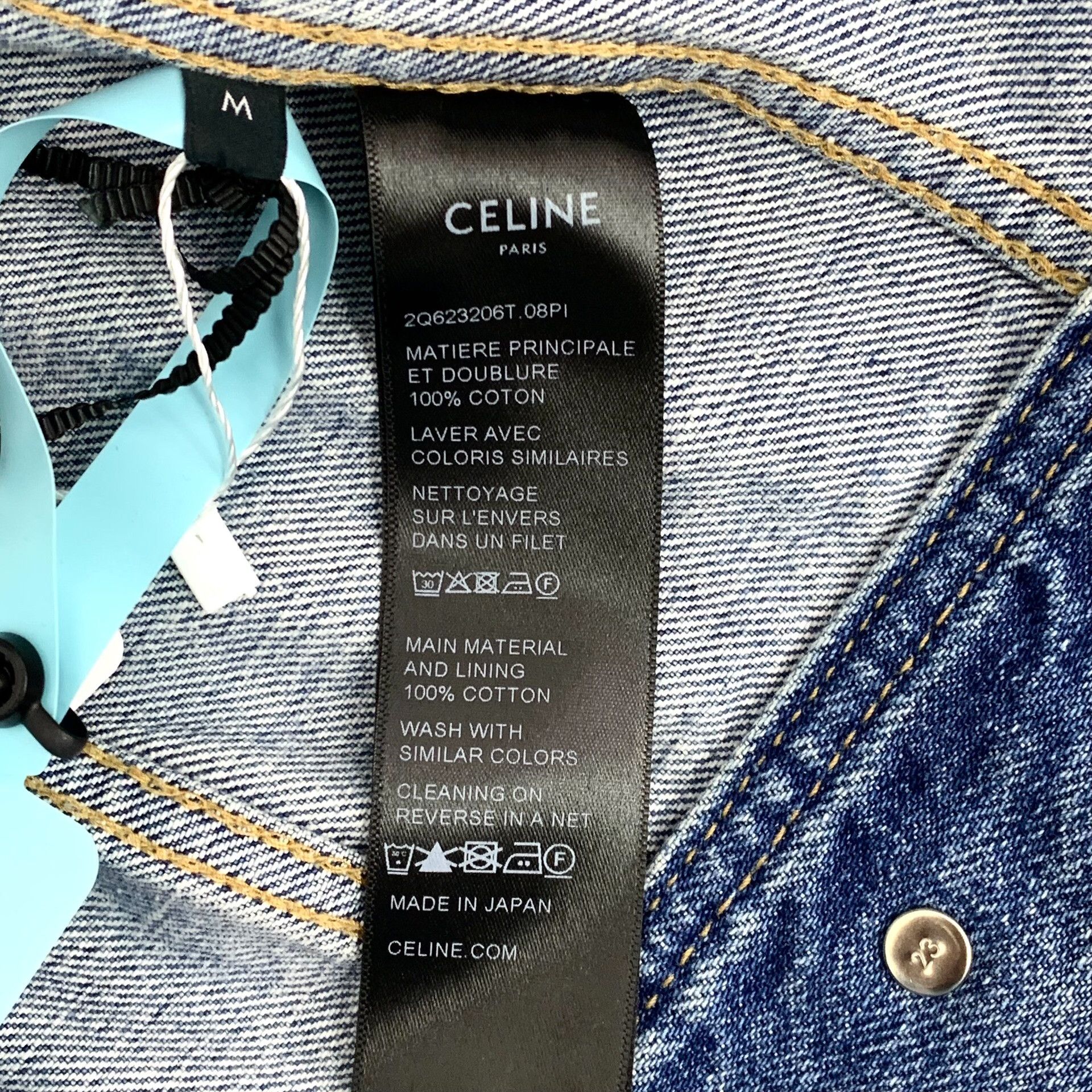Celine Celine Washed Blue Denim Jacket Size M Size US M / EU 48-50 / 2 - 7 Thumbnail
