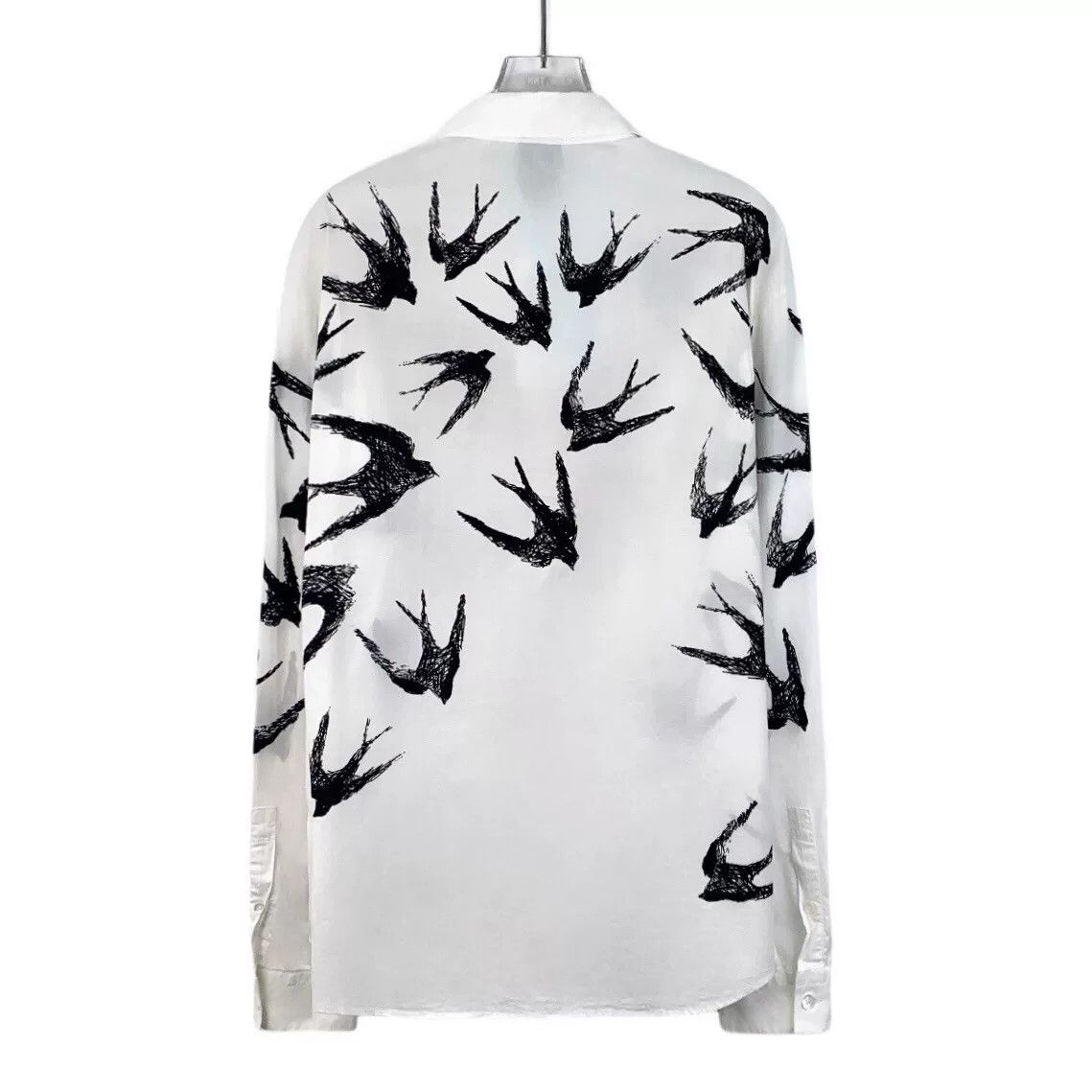 Alexander McQueen Alexander McQueen Swallow Print Shirt Size 50 Size US M / EU 48-50 / 2 - 3 Thumbnail