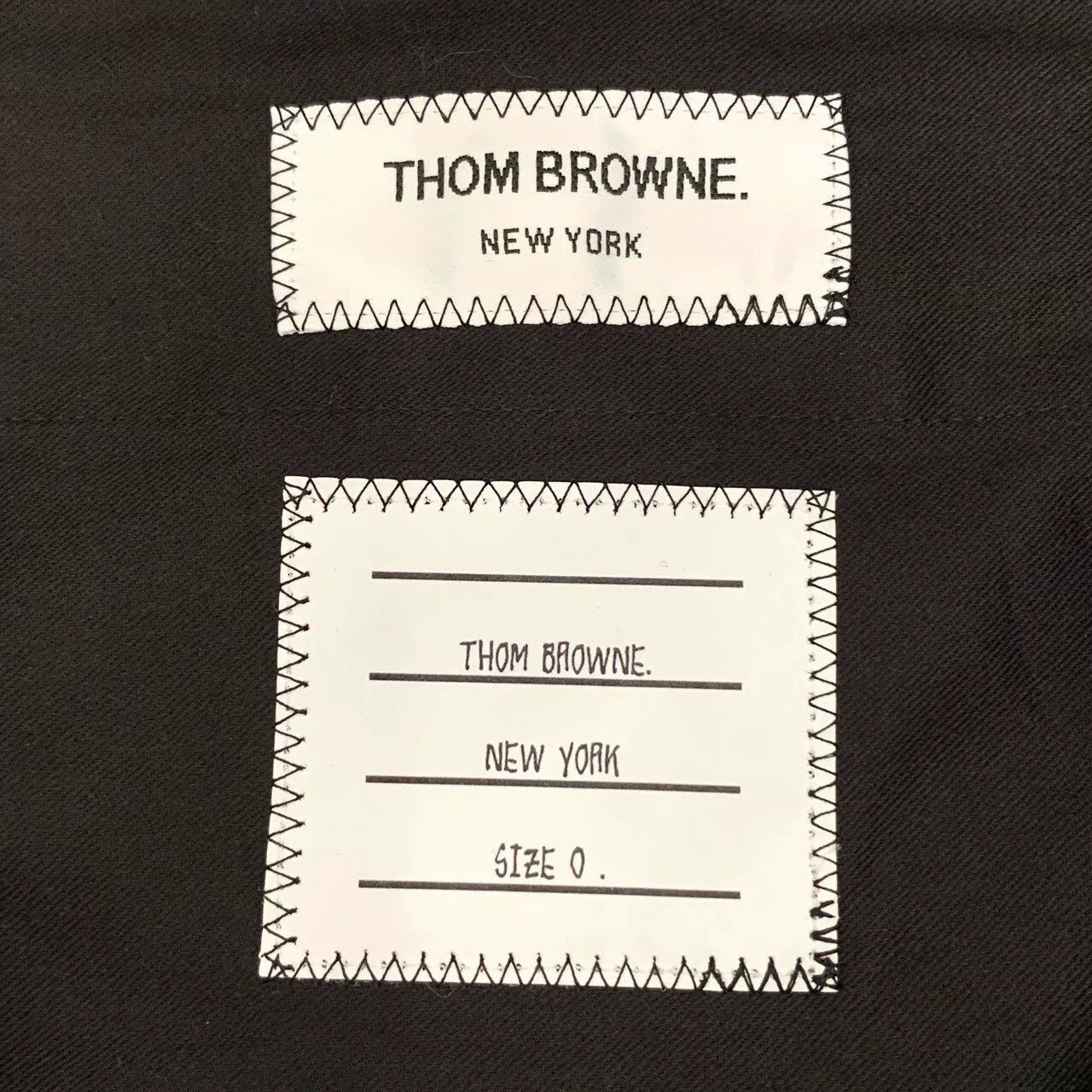 Thom Browne Thom Browne Logo Patch Wool Formal Trousers 0 Size 34R - 6 Thumbnail
