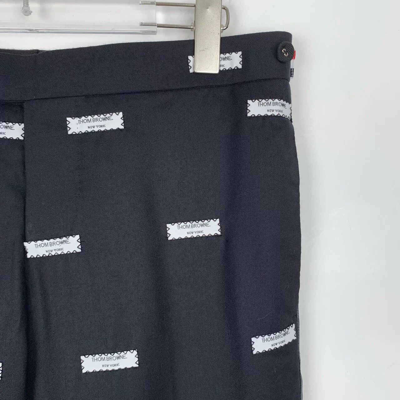 Thom Browne Thom Browne Logo Patch Wool Formal Trousers 0 Size 34R - 4 Thumbnail