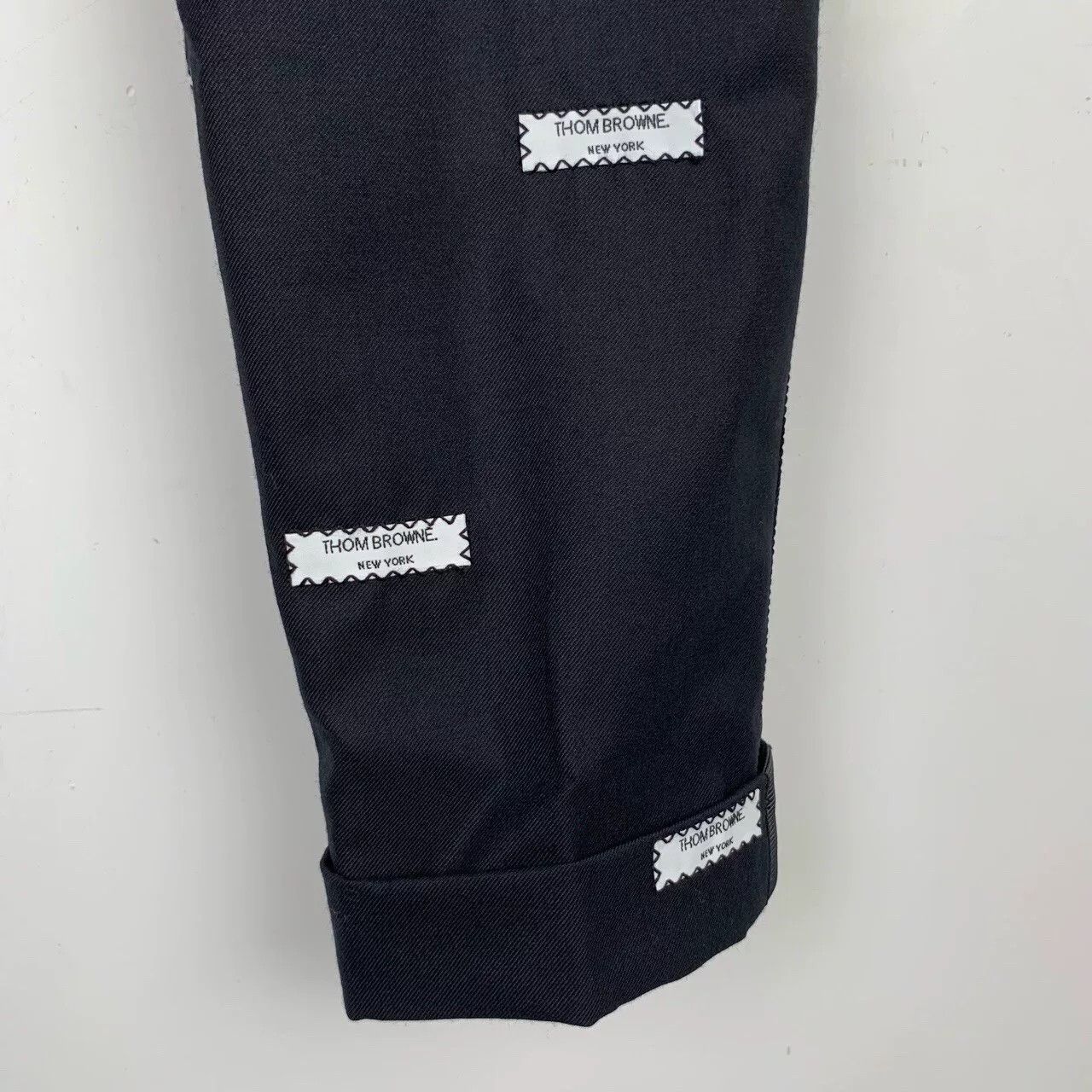 Thom Browne Thom Browne Logo Patch Wool Formal Trousers 0 Size 34R - 5 Thumbnail