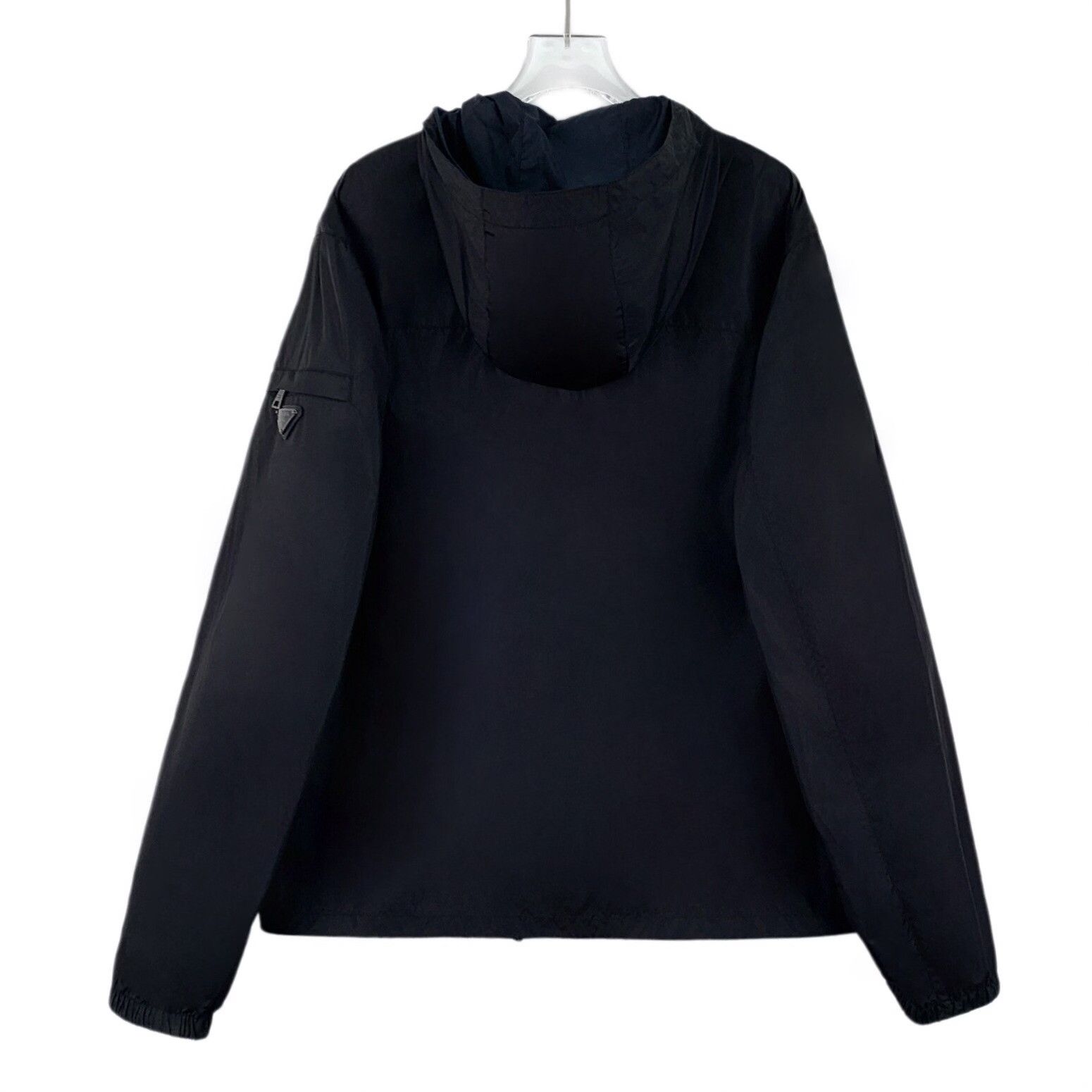Prada Prada Triangle Logo Hooded Zip-Up Jacket Size 52 Size US L / EU 52-54 / 3 - 3 Thumbnail