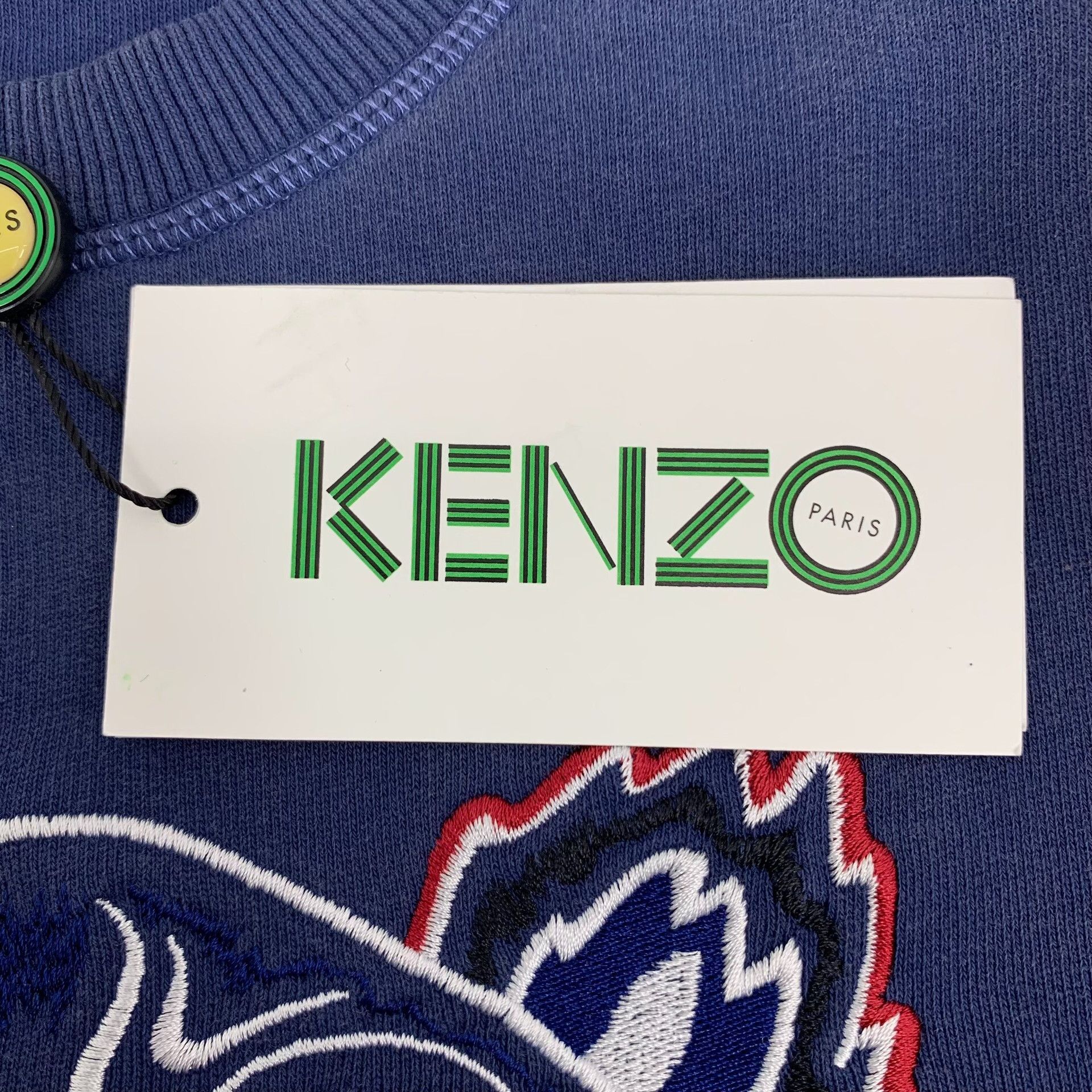 Kenzo Kenzo Tiger Logo Embroidered Sweatshirt M Size US M / EU 48-50 / 2 - 7 Thumbnail