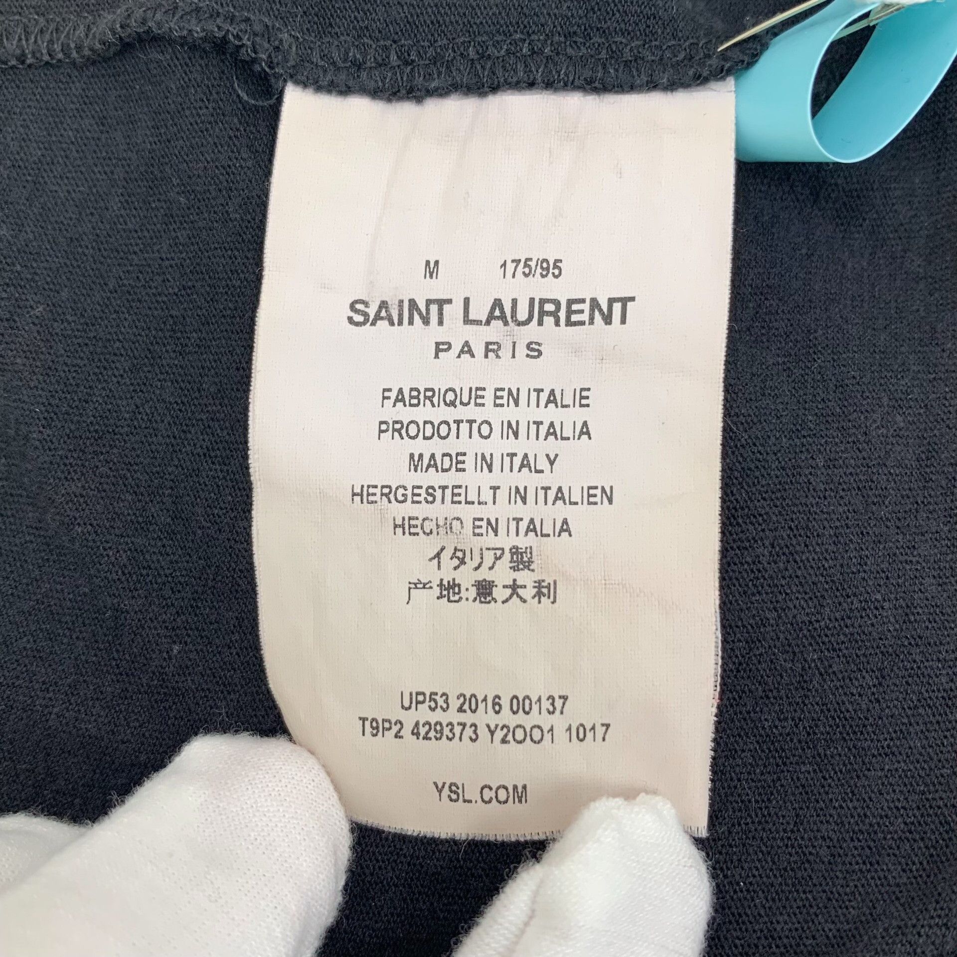 Saint Laurent Paris Saint Laurent Tiger Print Logo T-Shirt Size M Size US M / EU 48-50 / 2 - 7 Thumbnail
