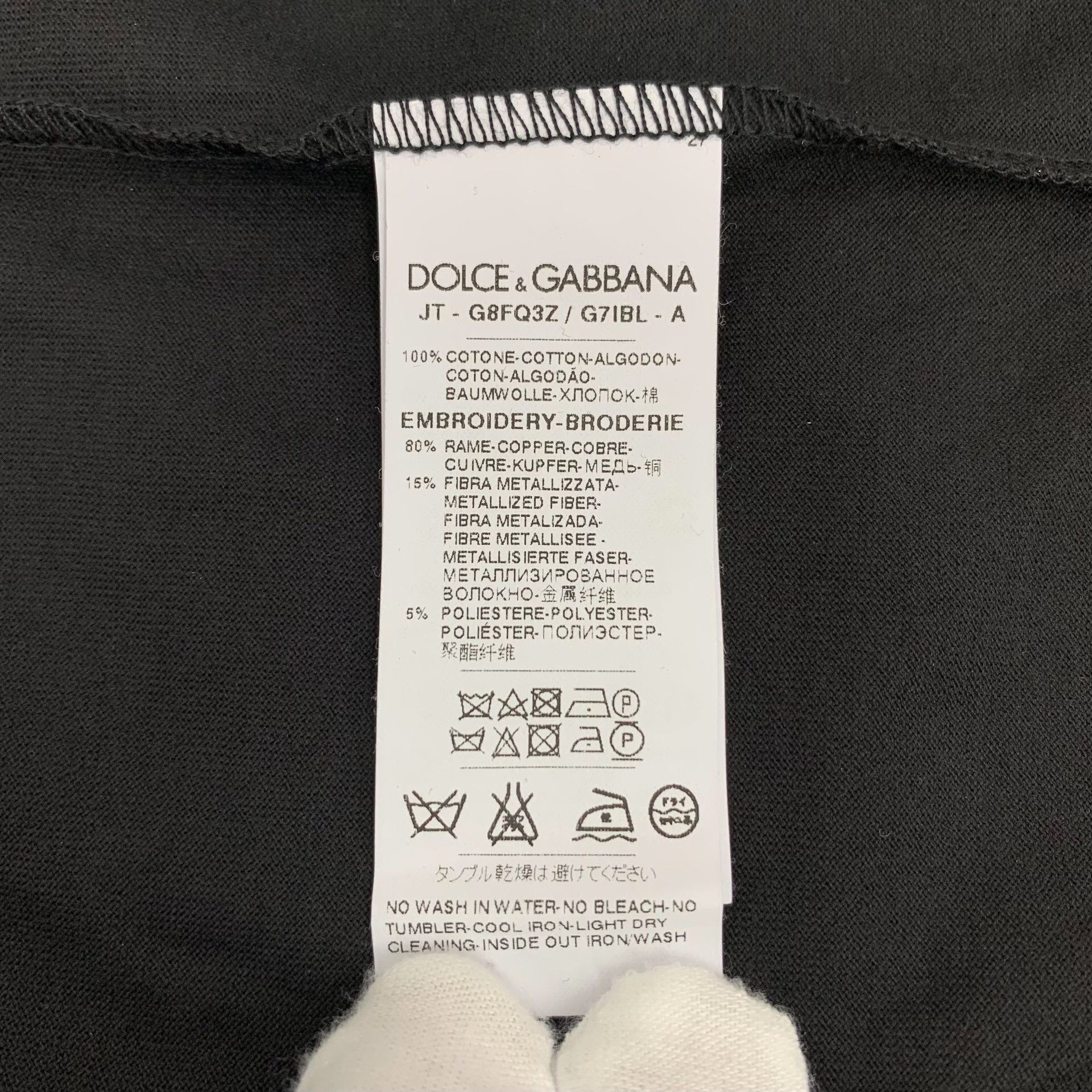 Dolce & Gabbana Dolce & Gabbana Bee Crown Embroidery Long Sleeve Shirt 50 Size US M / EU 48-50 / 2 - 9 Thumbnail