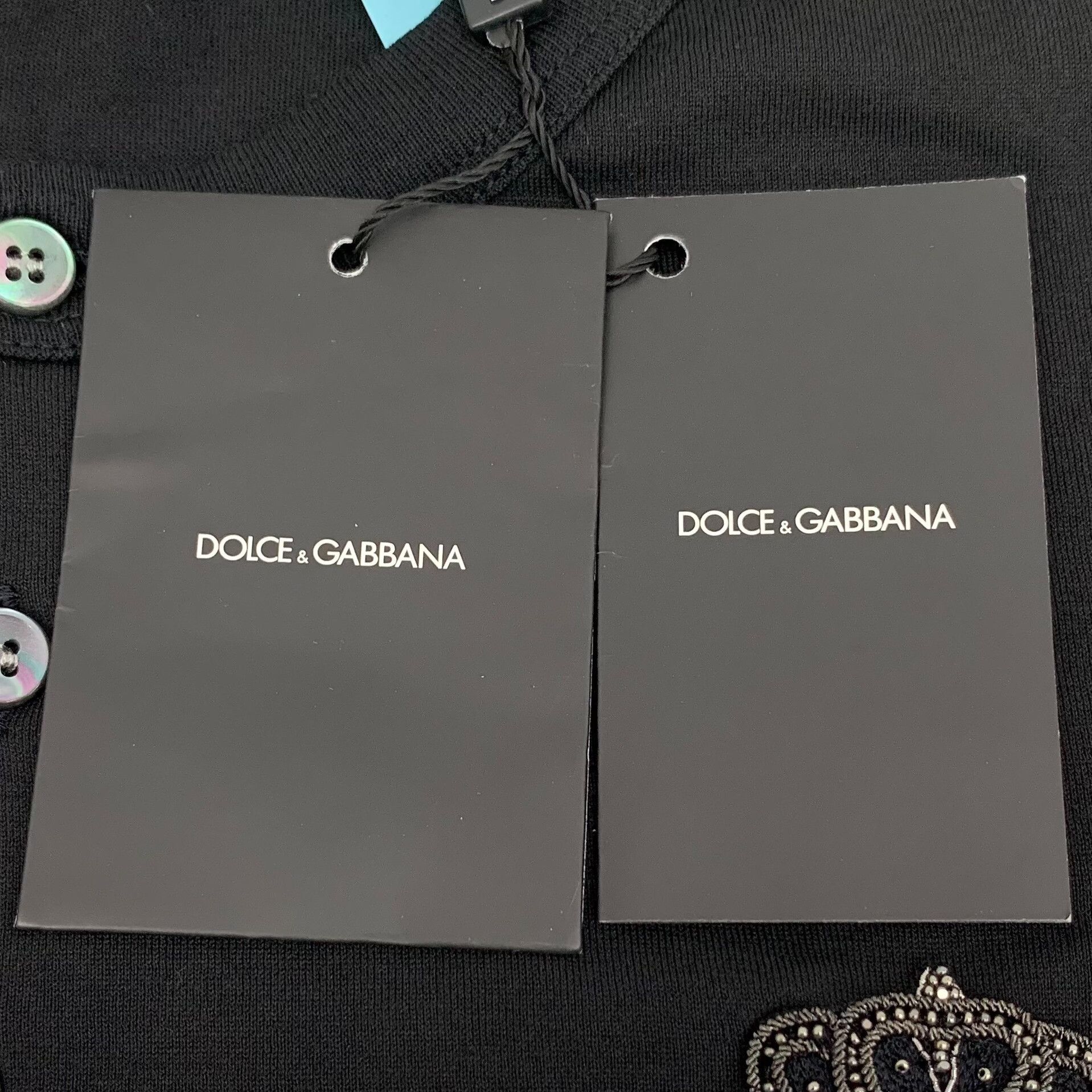 Dolce & Gabbana Dolce & Gabbana Bee Crown Embroidery Long Sleeve Shirt 50 Size US M / EU 48-50 / 2 - 8 Thumbnail