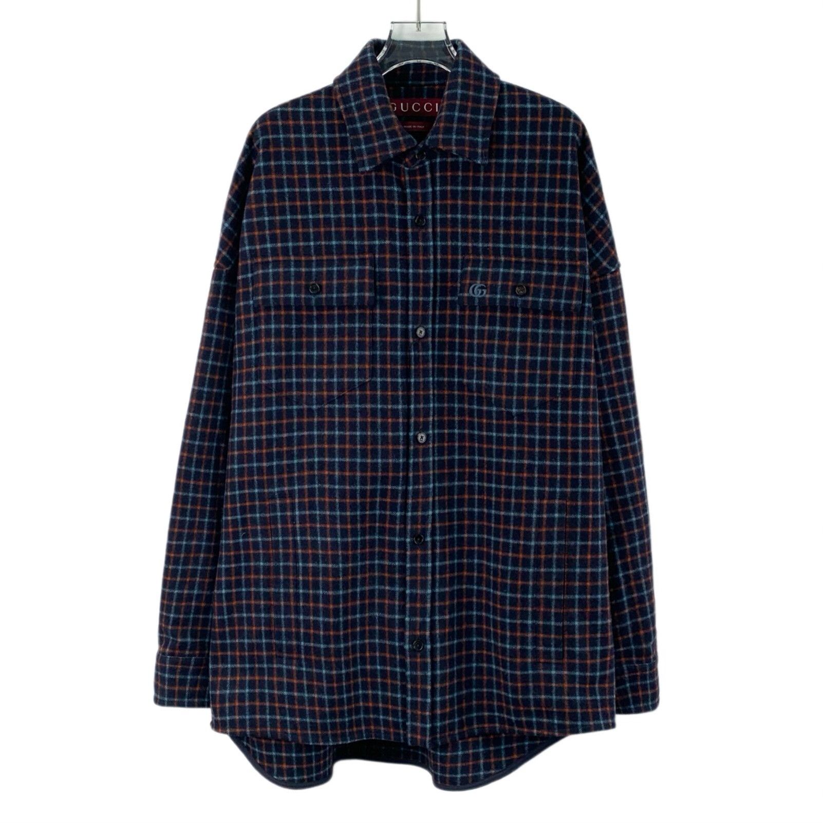 Gucci Gucci Plaid Wool Interlocking G Shirt Jacket S Size US S / EU 44-46 / 1 - 2 Thumbnail
