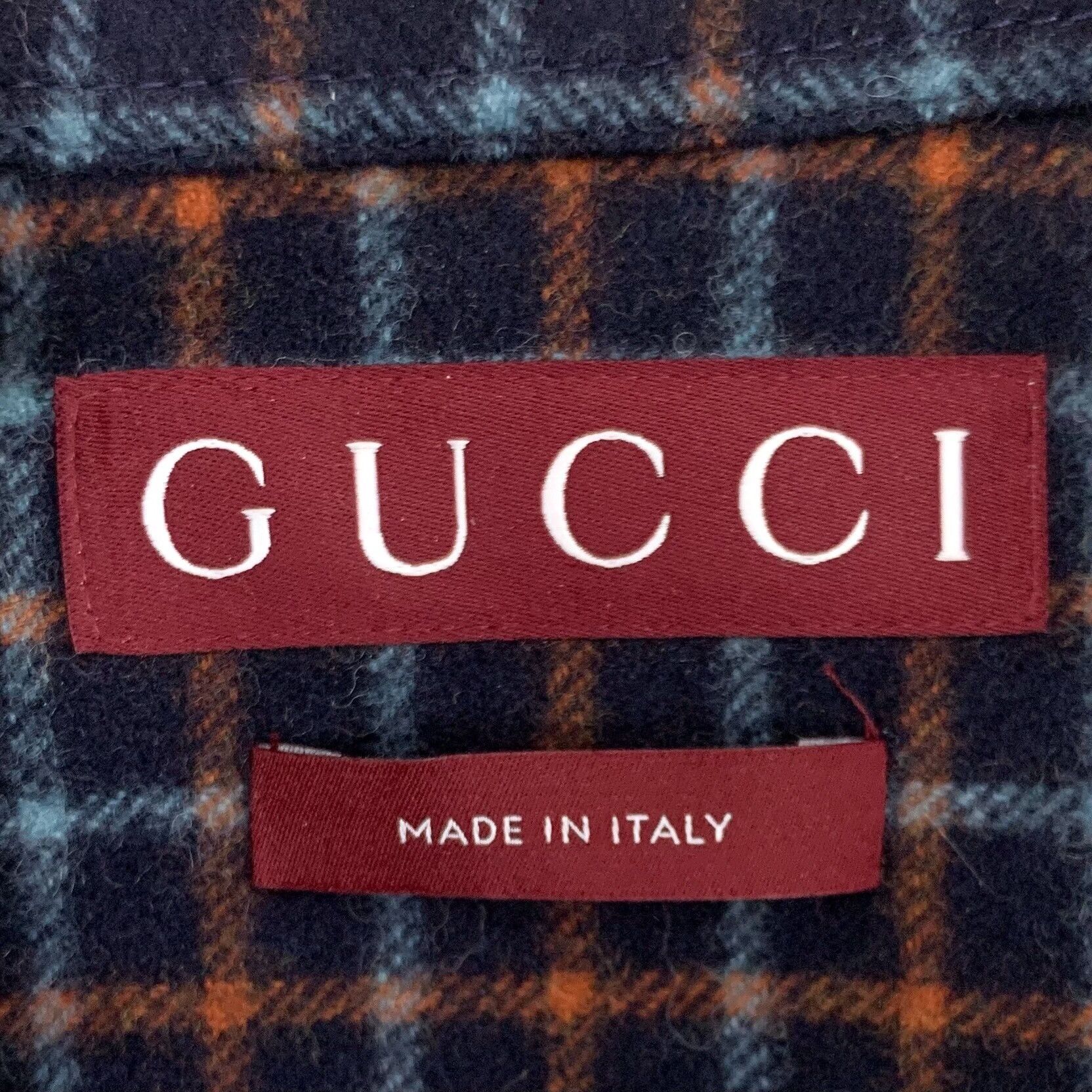 Gucci Gucci Plaid Wool Interlocking G Shirt Jacket S Size US S / EU 44-46 / 1 - 6 Thumbnail