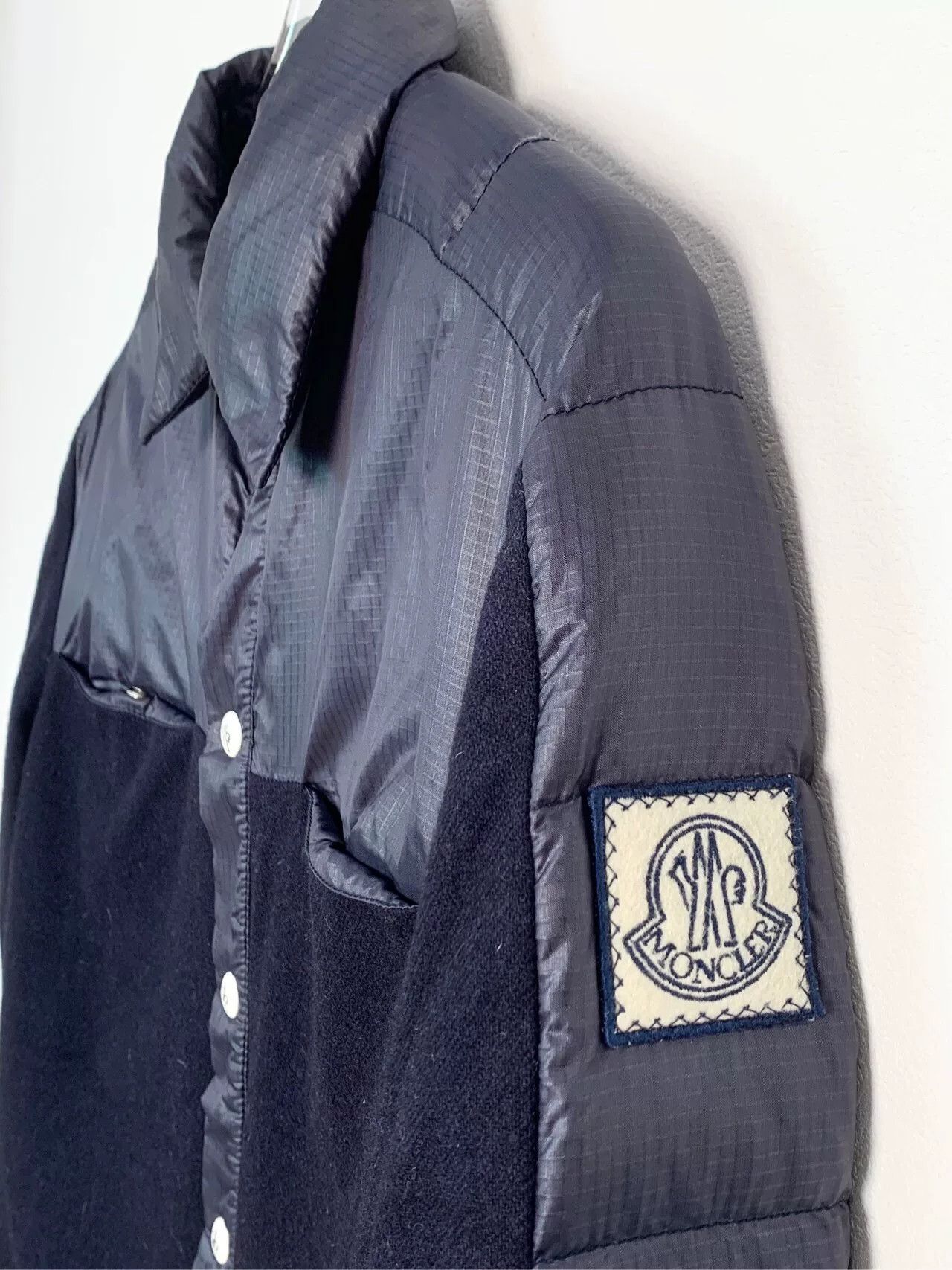 Moncler Moncler Gamme Bleu Quilted Down Shirt Jacket Size 0 Size US XS / EU 42 / 0 - 6 Thumbnail