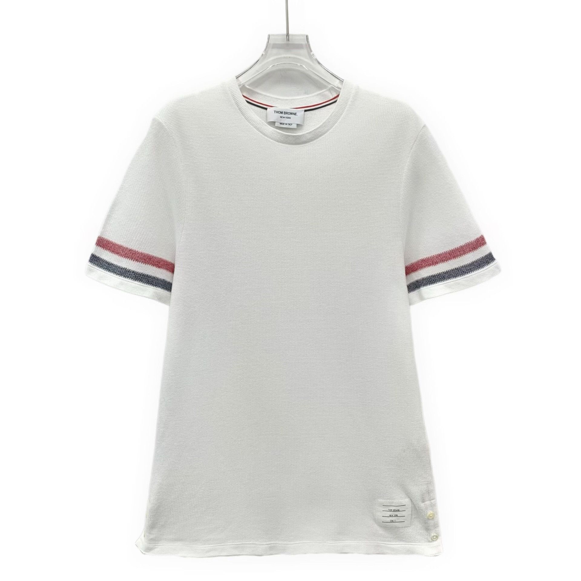 Thom Browne Thom Browne Tricolor Stripe T-Shirt Size 2 Size US M / EU 48-50 / 2 - 2 Thumbnail