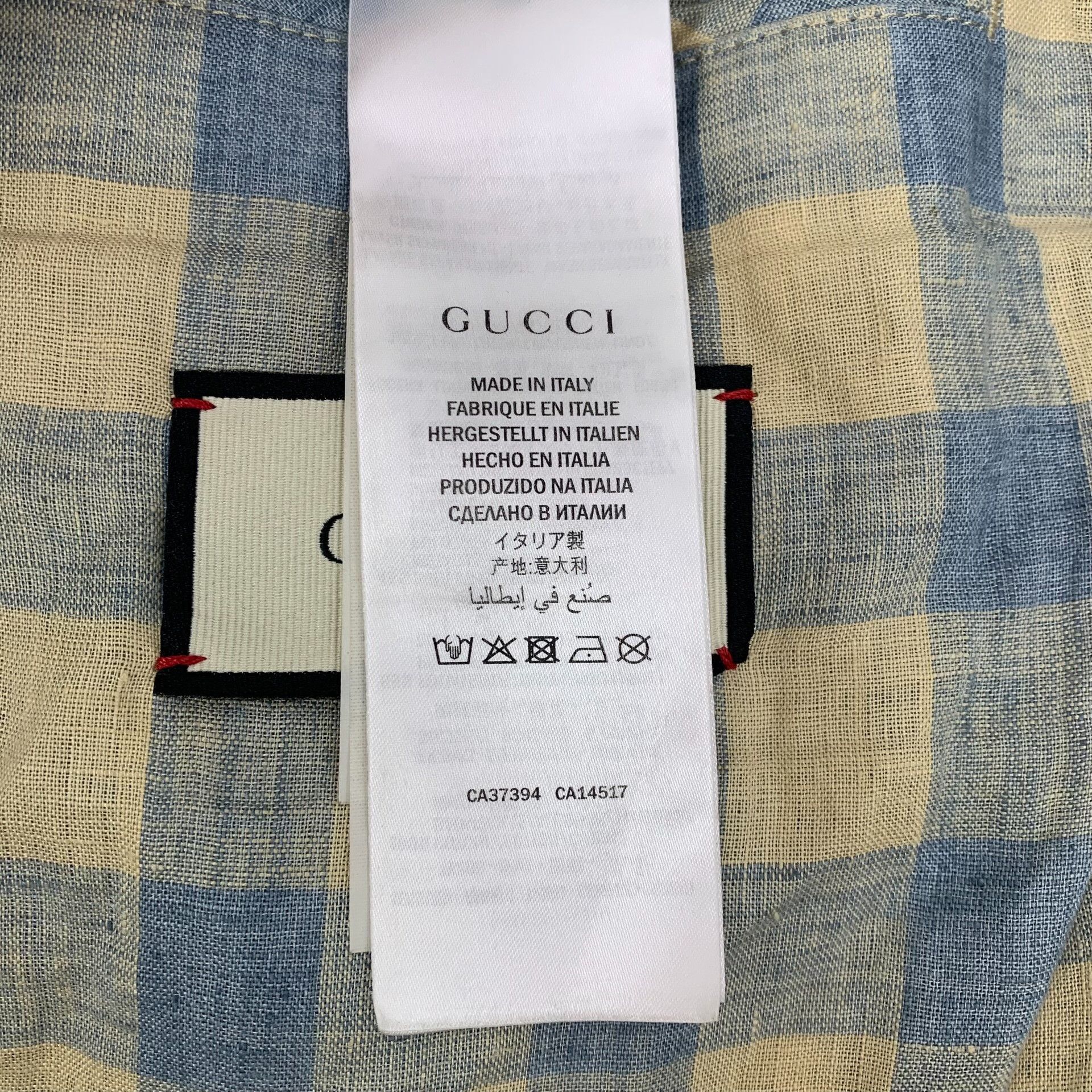 Gucci Gucci "Gucci Band" Lyre Embroidered Denim Jacket EU 52 Size US L / EU 52-54 / 3 - 9 Thumbnail