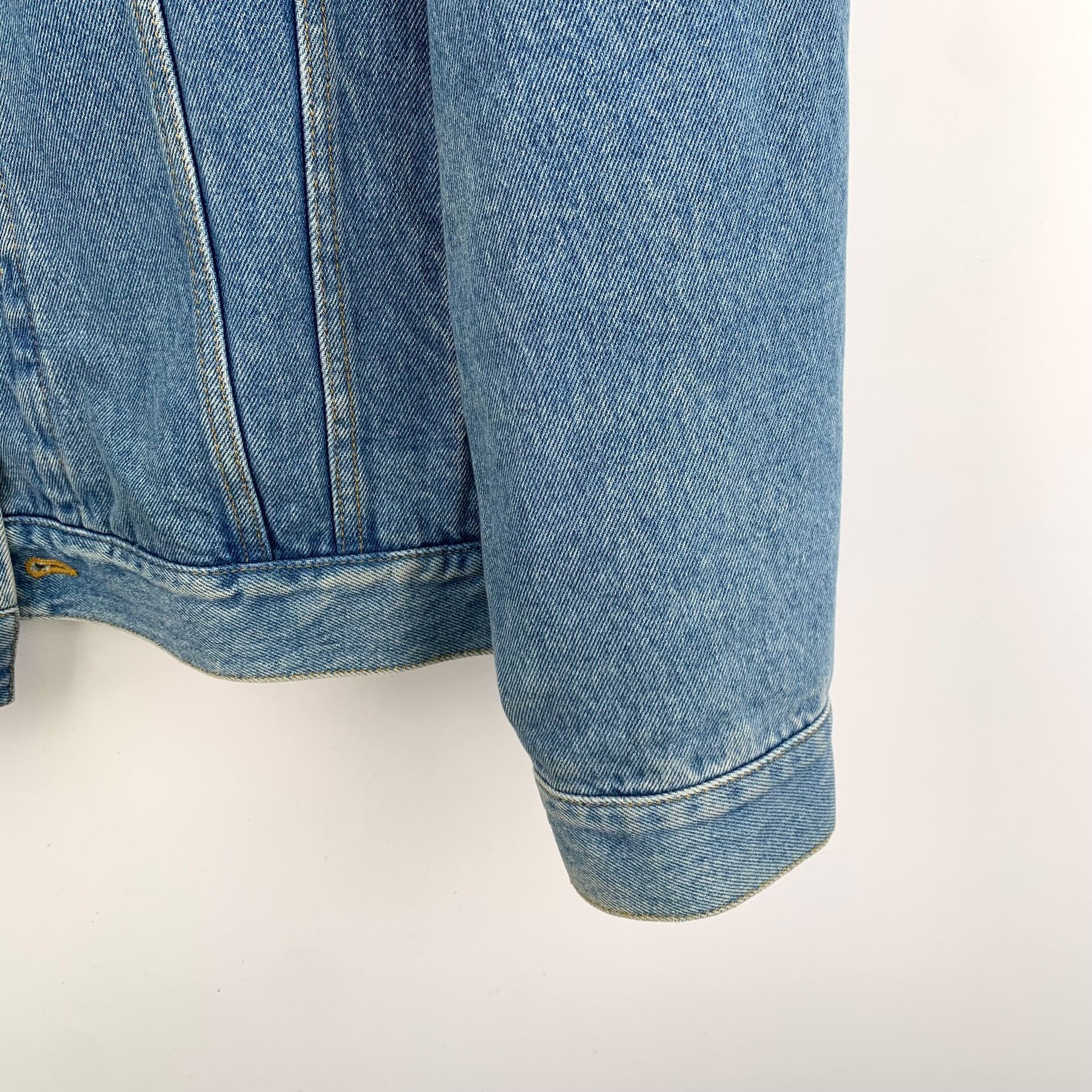 Gucci Gucci "Gucci Band" Lyre Embroidered Denim Jacket EU 52 Size US L / EU 52-54 / 3 - 5 Thumbnail