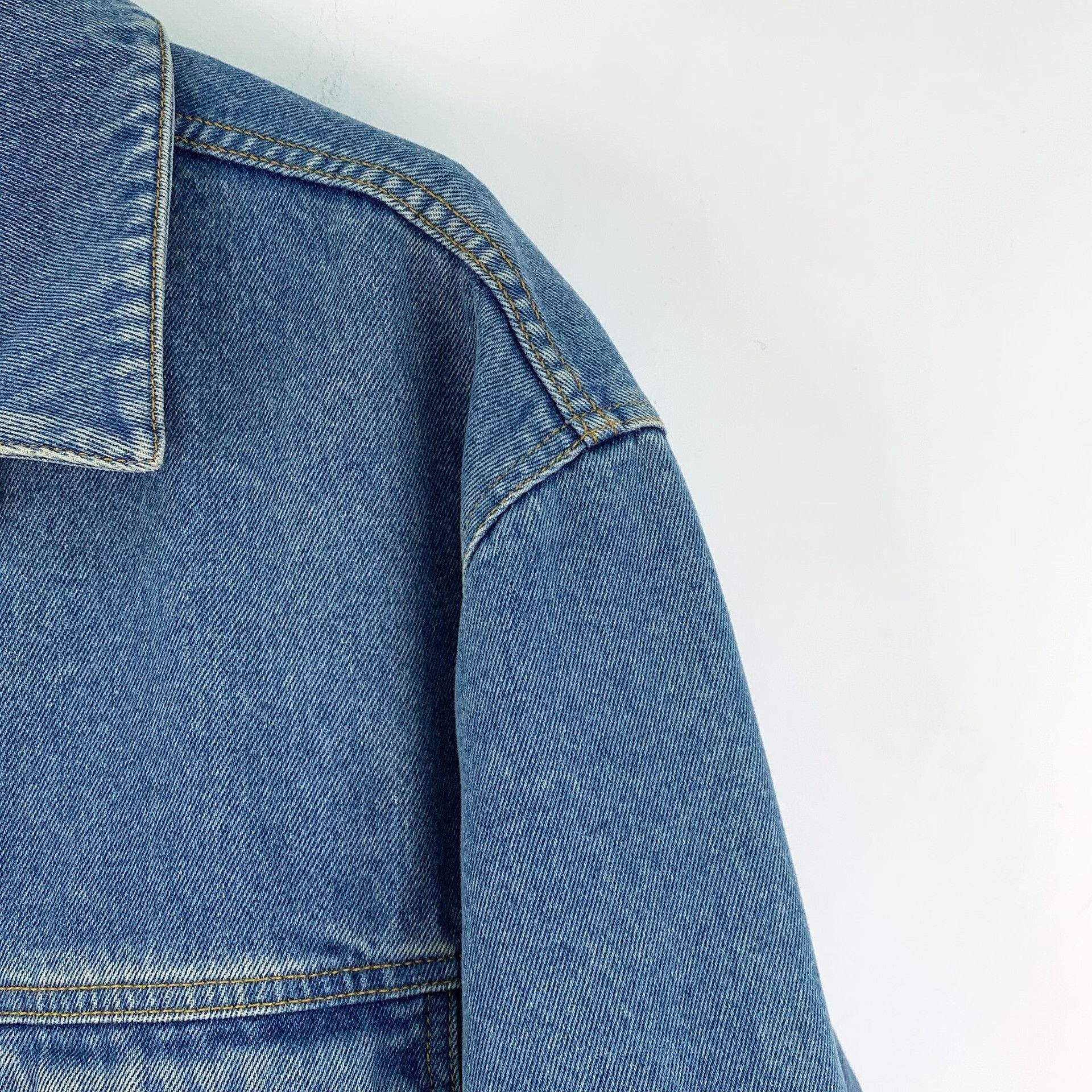 Gucci Gucci "Gucci Band" Lyre Embroidered Denim Jacket EU 52 Size US L / EU 52-54 / 3 - 4 Thumbnail
