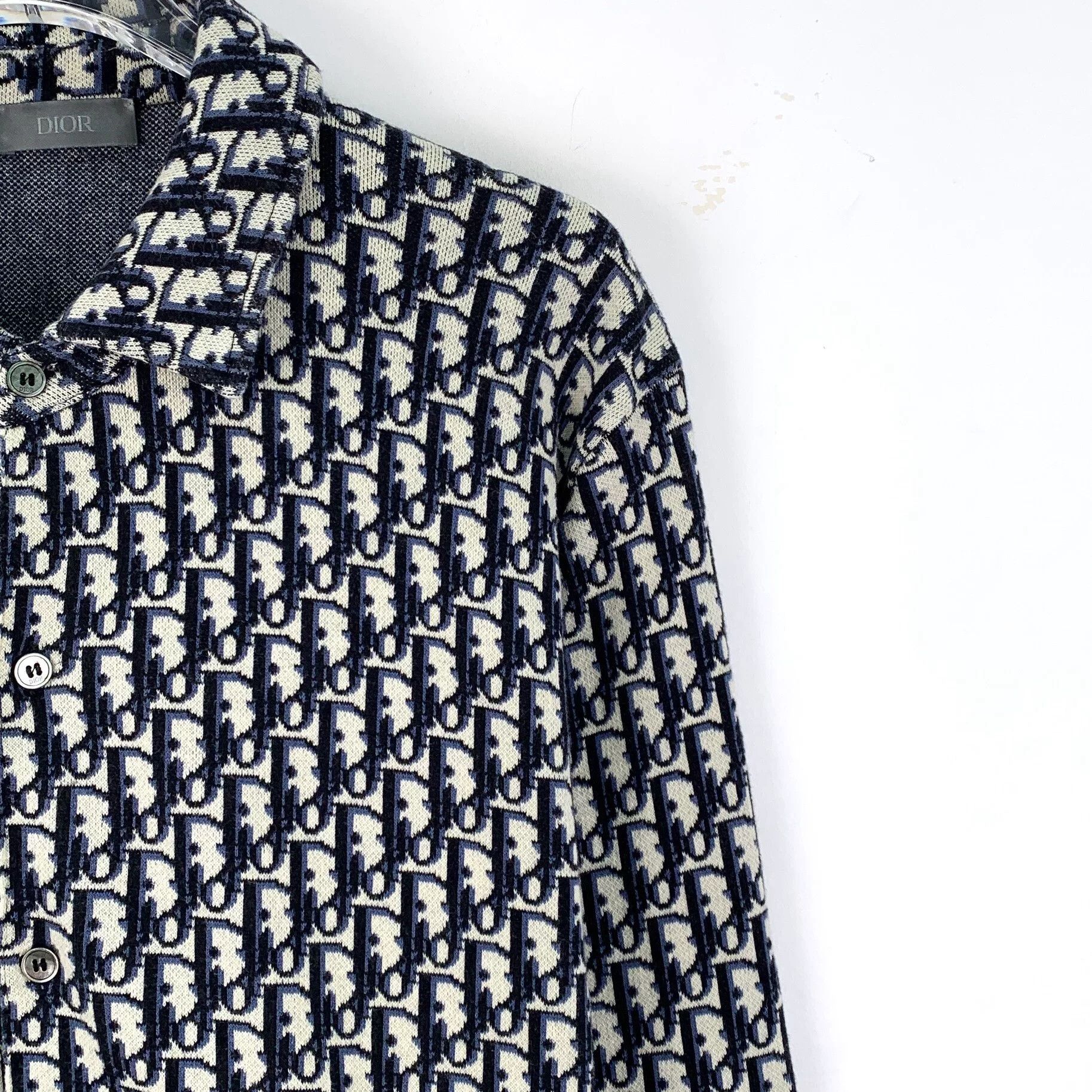 Dior Dior Oblique Jacquard Cotton Shirt S Size US S / EU 44-46 / 1 - 4 Thumbnail