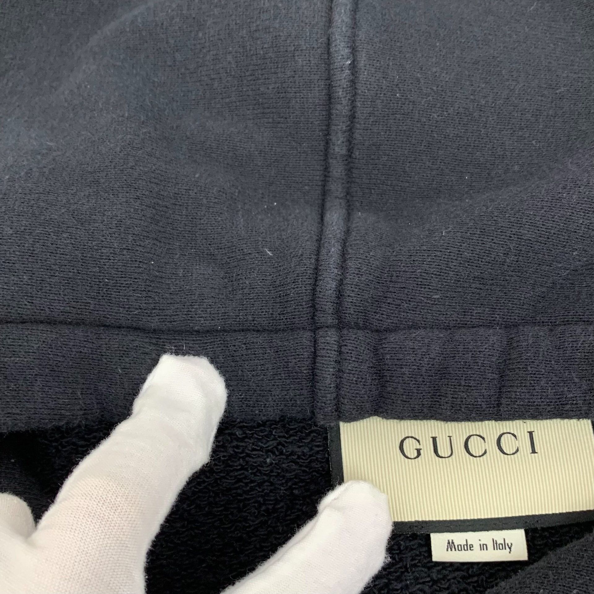 Gucci Gucci Logo Print Cotton Hoodie Size M Size US M / EU 48-50 / 2 - 10 Thumbnail