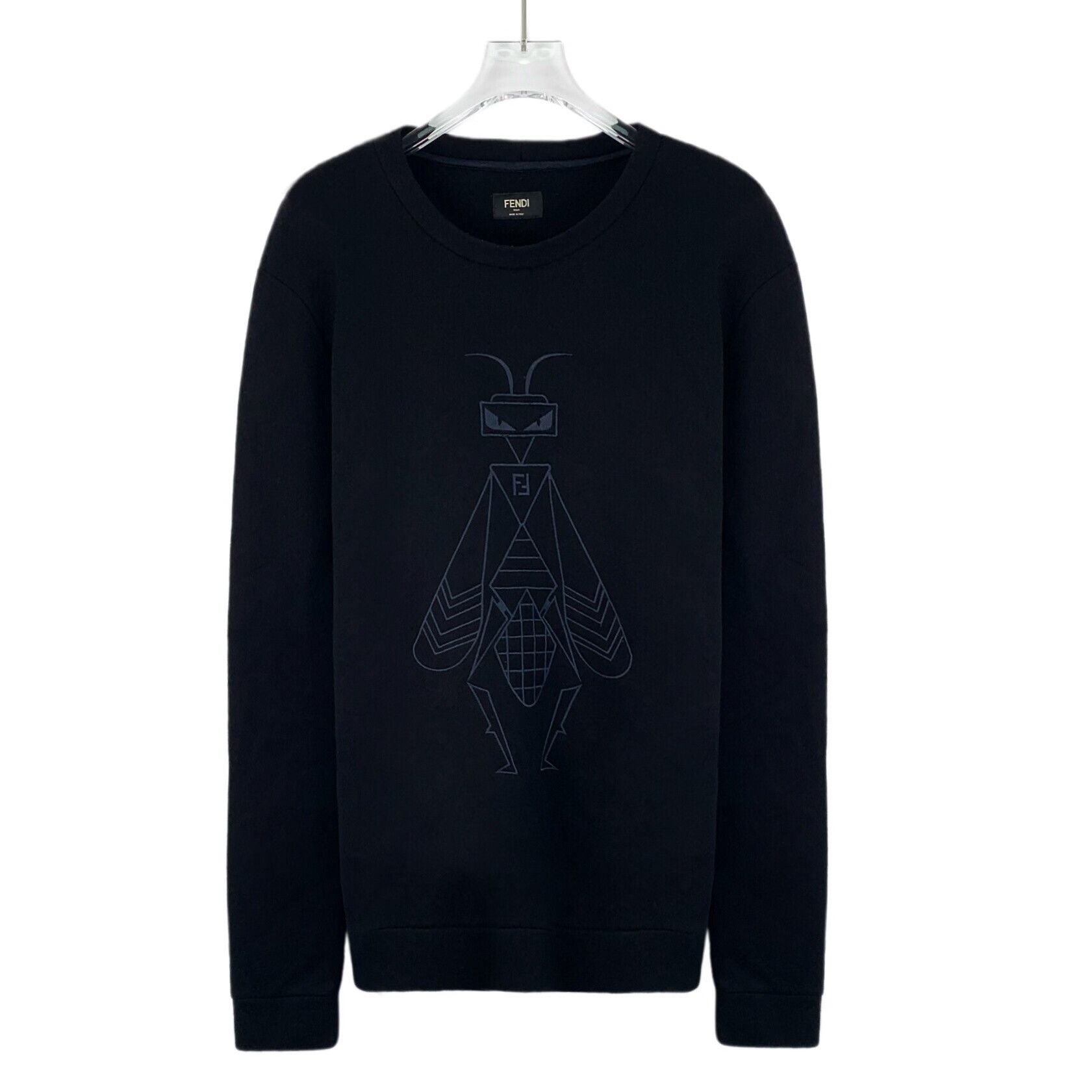 Fendi Fendi Bug Print Crewneck Sweatshirt M Size US M / EU 48-50 / 2 - 2 Thumbnail