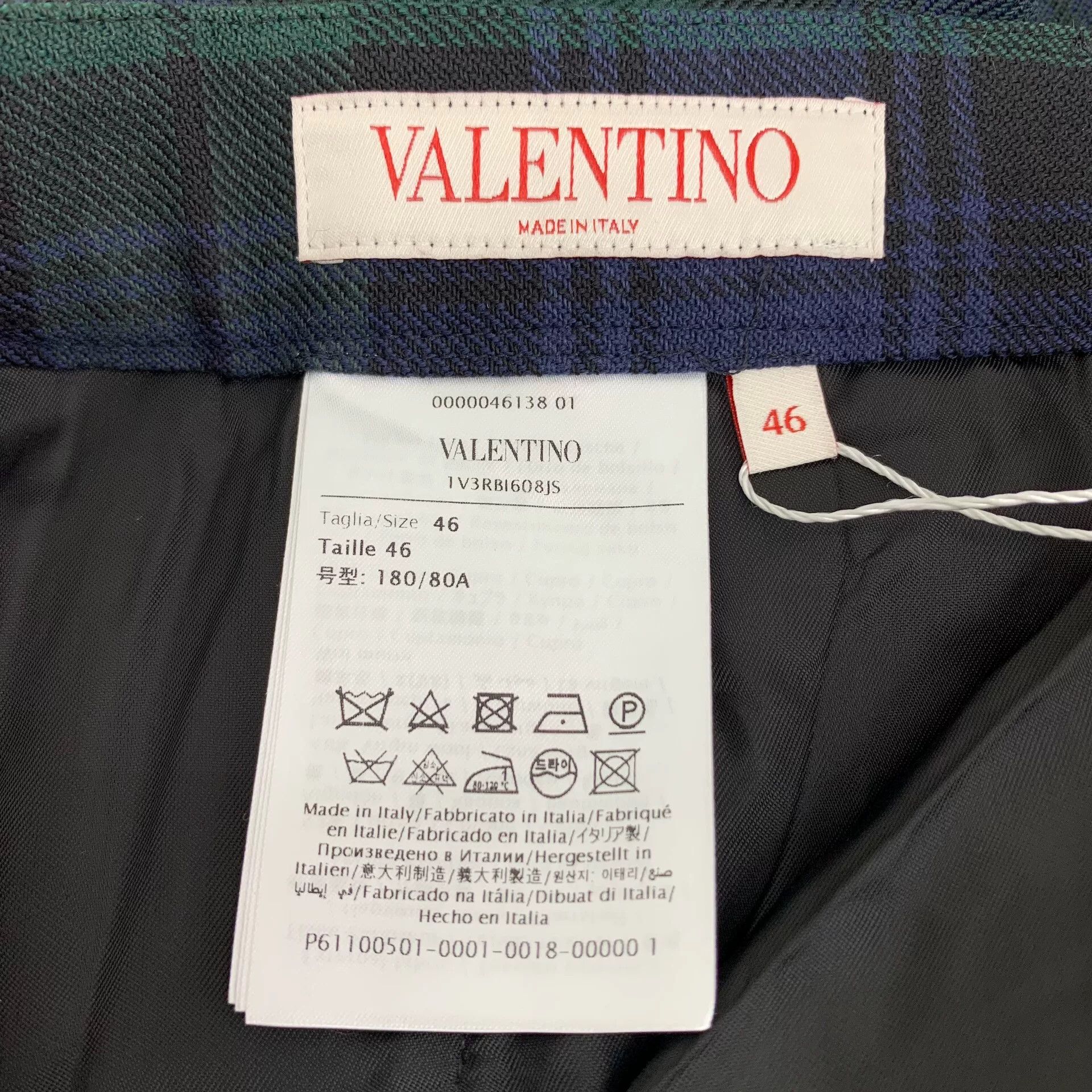 Valentino Valentino Plaid Cotton Wool Trousers 46 Size US 30 / EU 46 - 8 Thumbnail