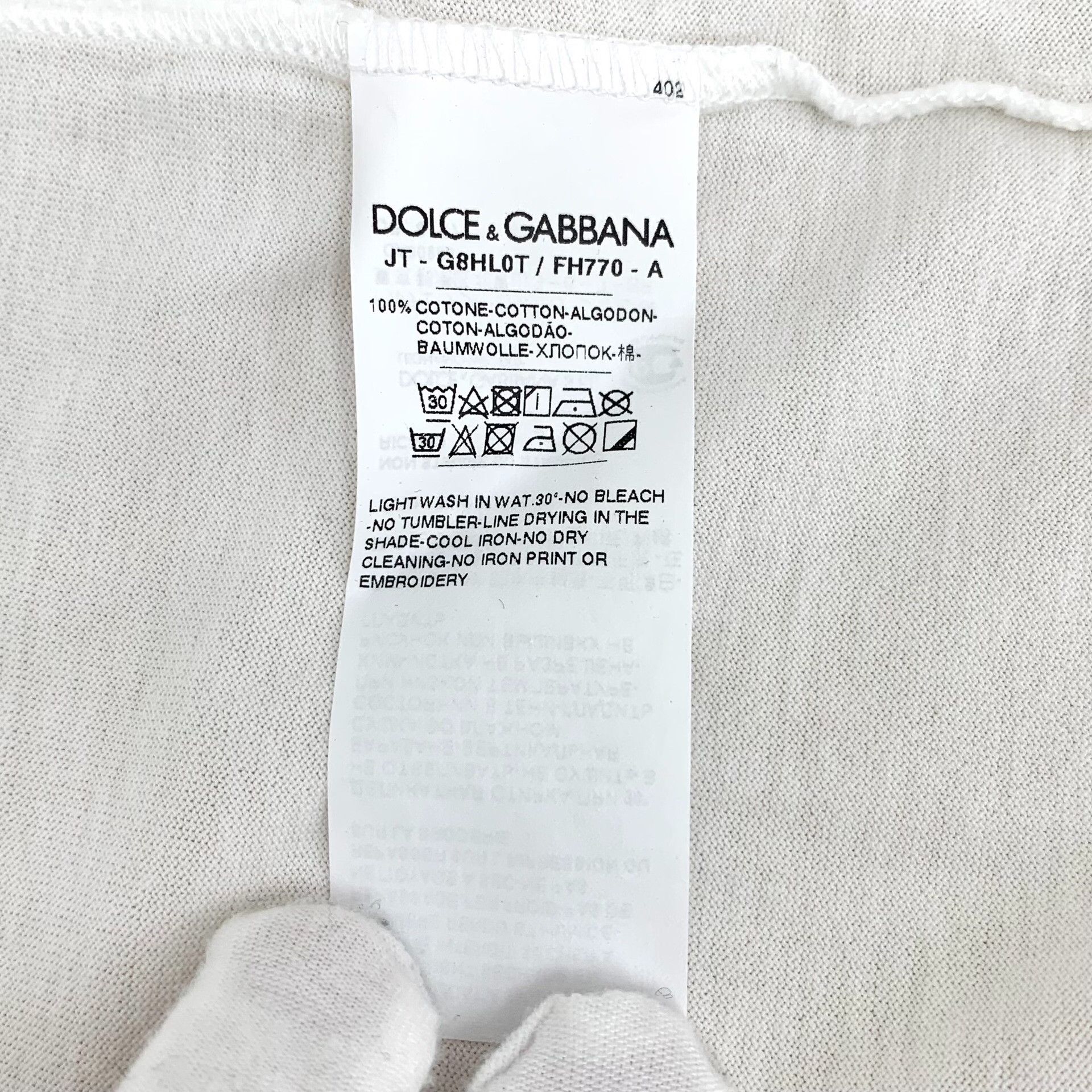 Dolce & Gabbana Dolce & Gabbana Sartoria Logo Print T-Shirt US M Size US M / EU 48-50 / 2 - 9 Thumbnail