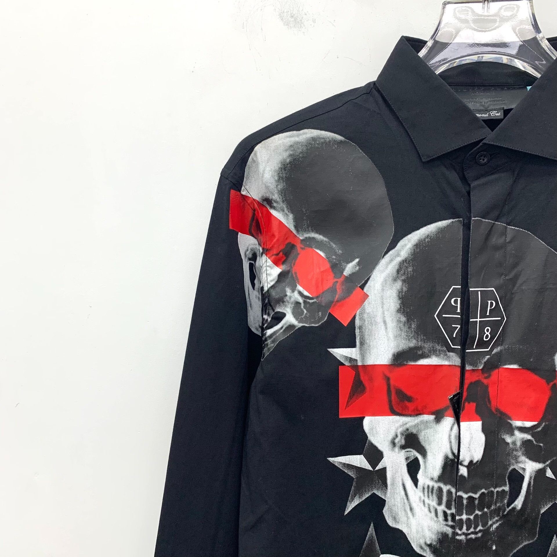 Philipp Plein Philipp Plein Skull Print Long Sleeve Shirt S Size US S / EU 44-46 / 1 - 4 Thumbnail