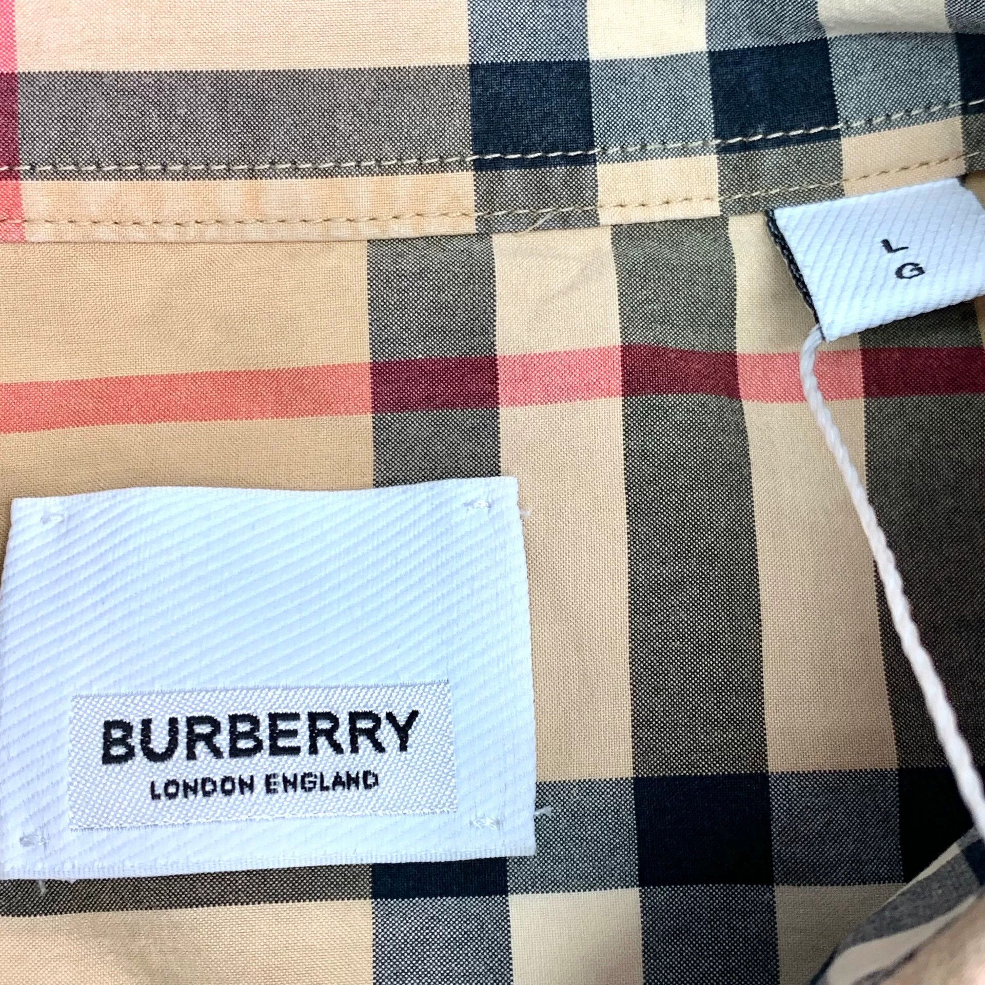 Burberry Burberry Vintage Check Cotton Shirt Size L Size US L / EU 52-54 / 3 - 6 Thumbnail