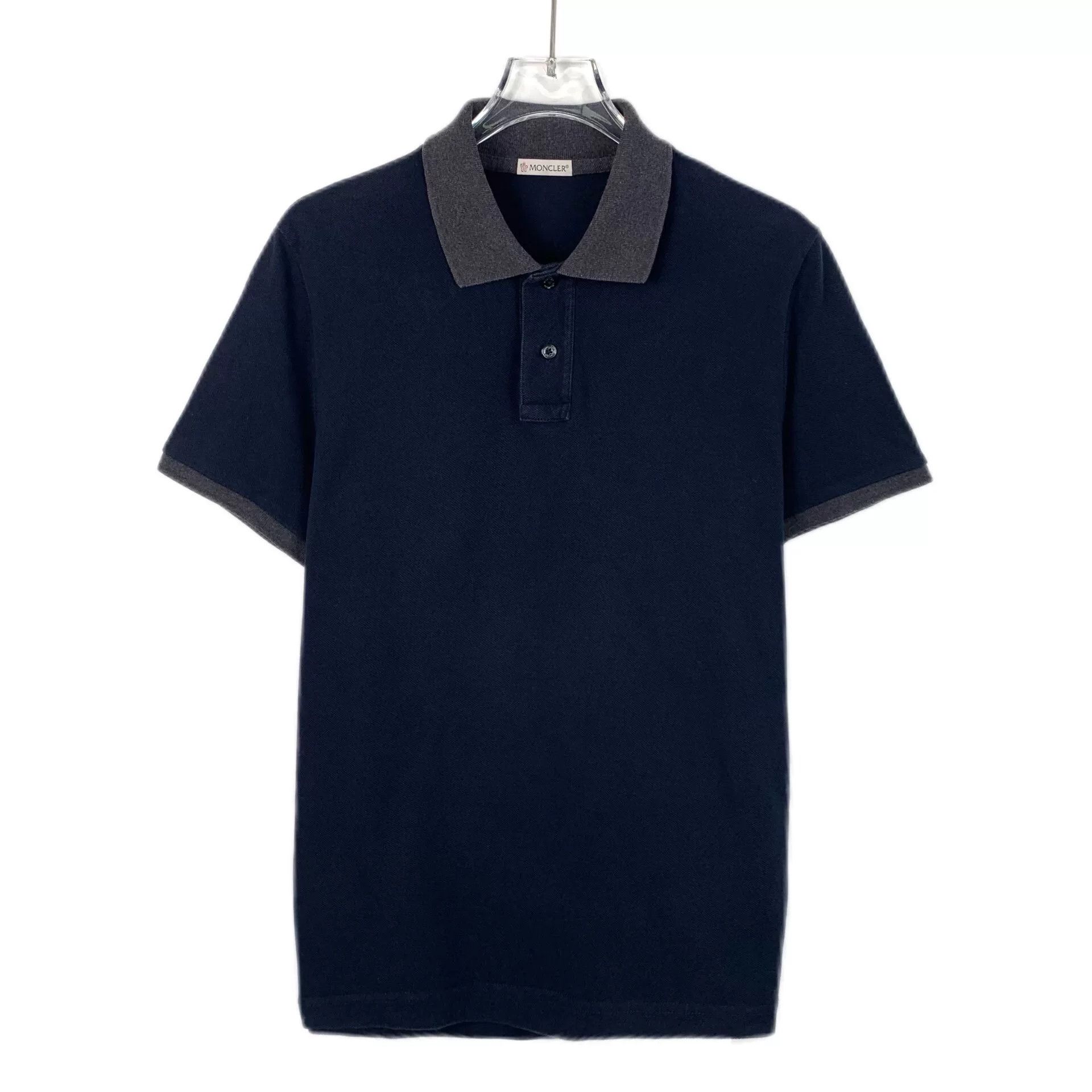 Moncler Moncler Contrast Trim Logo Patch Polo Shirt S Size US S / EU 44-46 / 1 - 2 Thumbnail