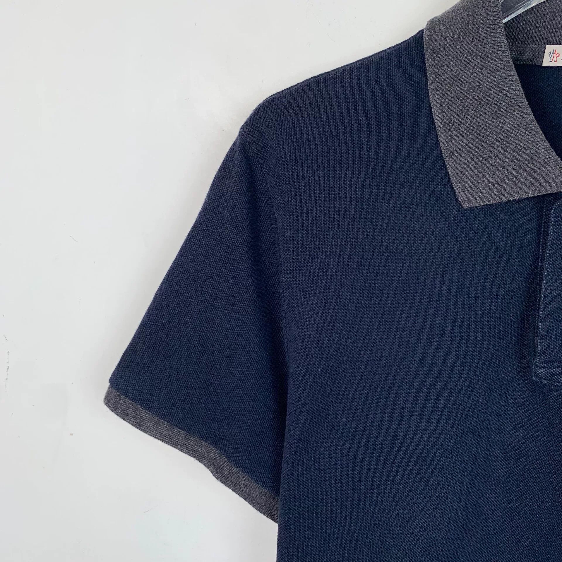 Moncler Moncler Contrast Trim Logo Patch Polo Shirt S Size US S / EU 44-46 / 1 - 4 Thumbnail