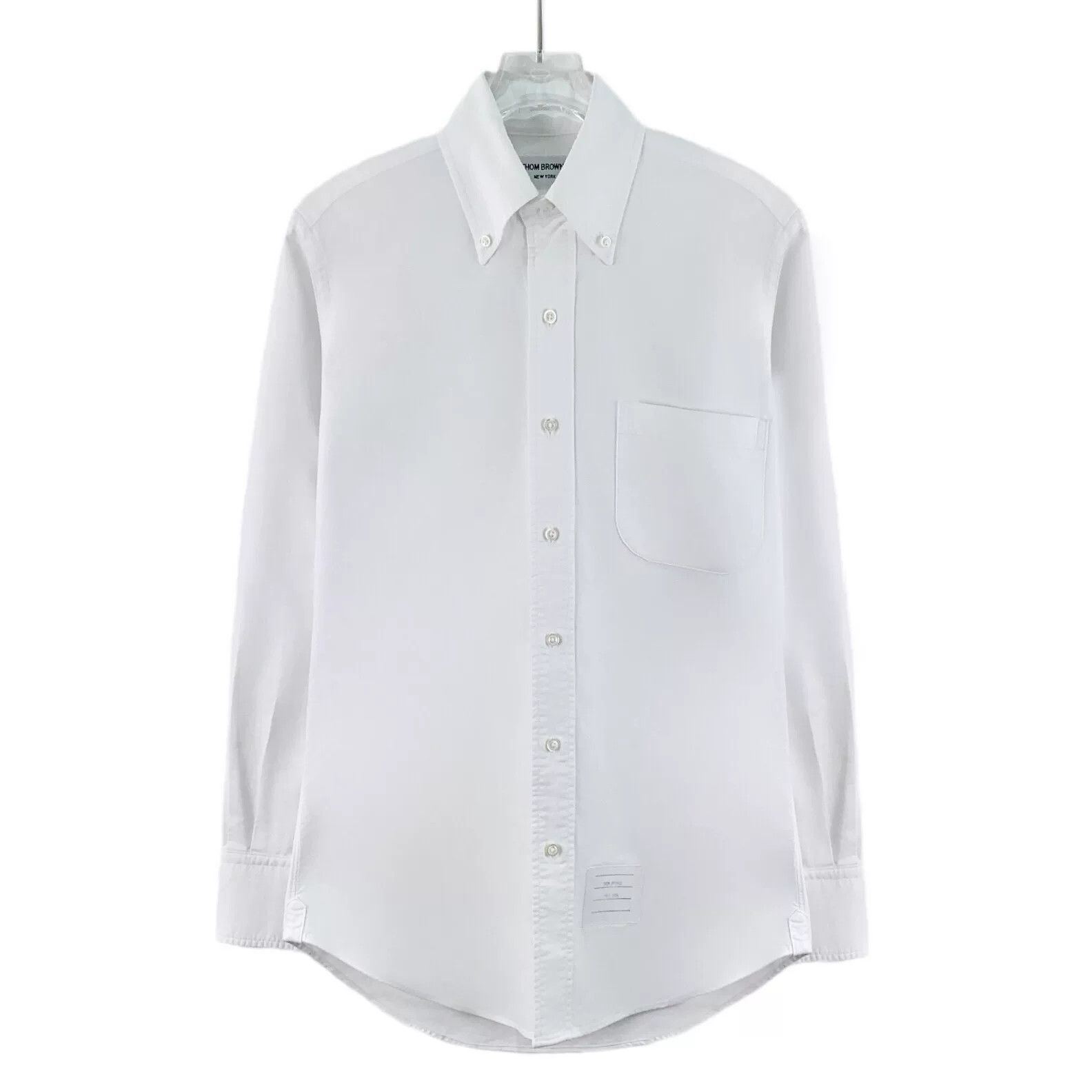 Thom Browne Thom Browne White Cotton Button Down Shirt Size 0 Size US XS / EU 42 / 0 - 2 Thumbnail