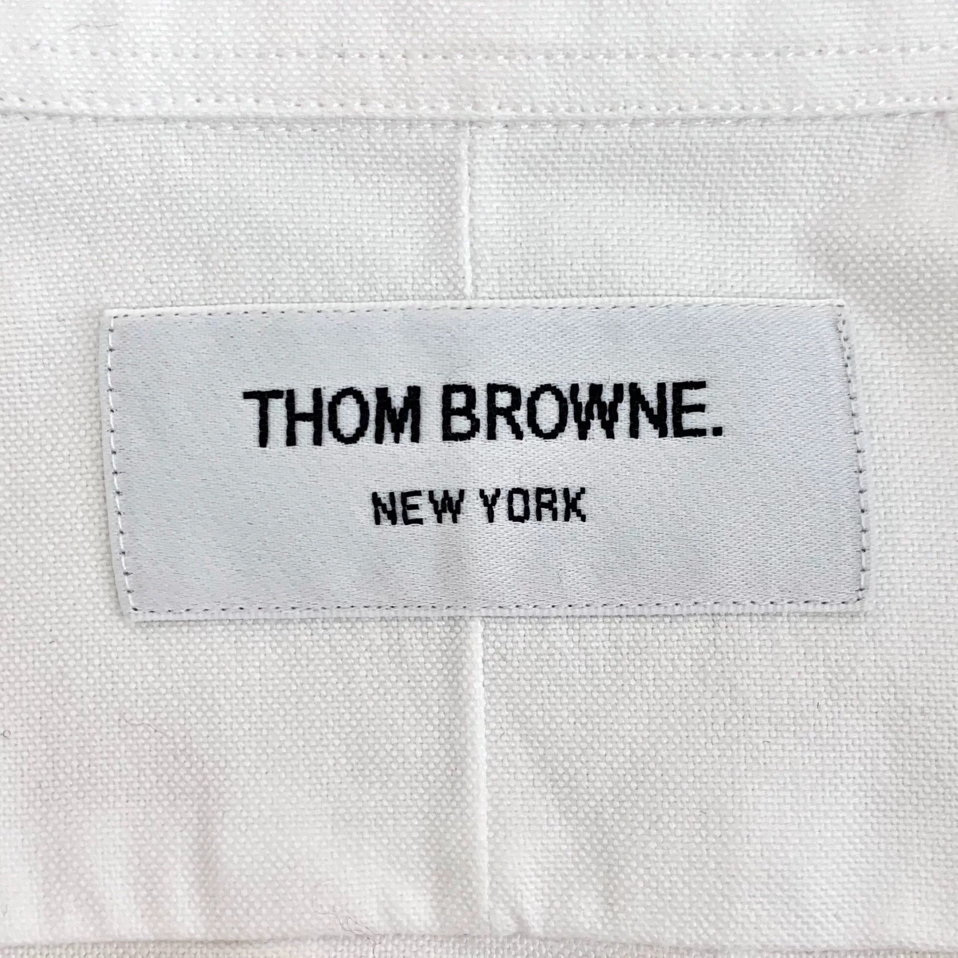 Thom Browne Thom Browne White Cotton Button Down Shirt Size 0 Size US XS / EU 42 / 0 - 7 Thumbnail