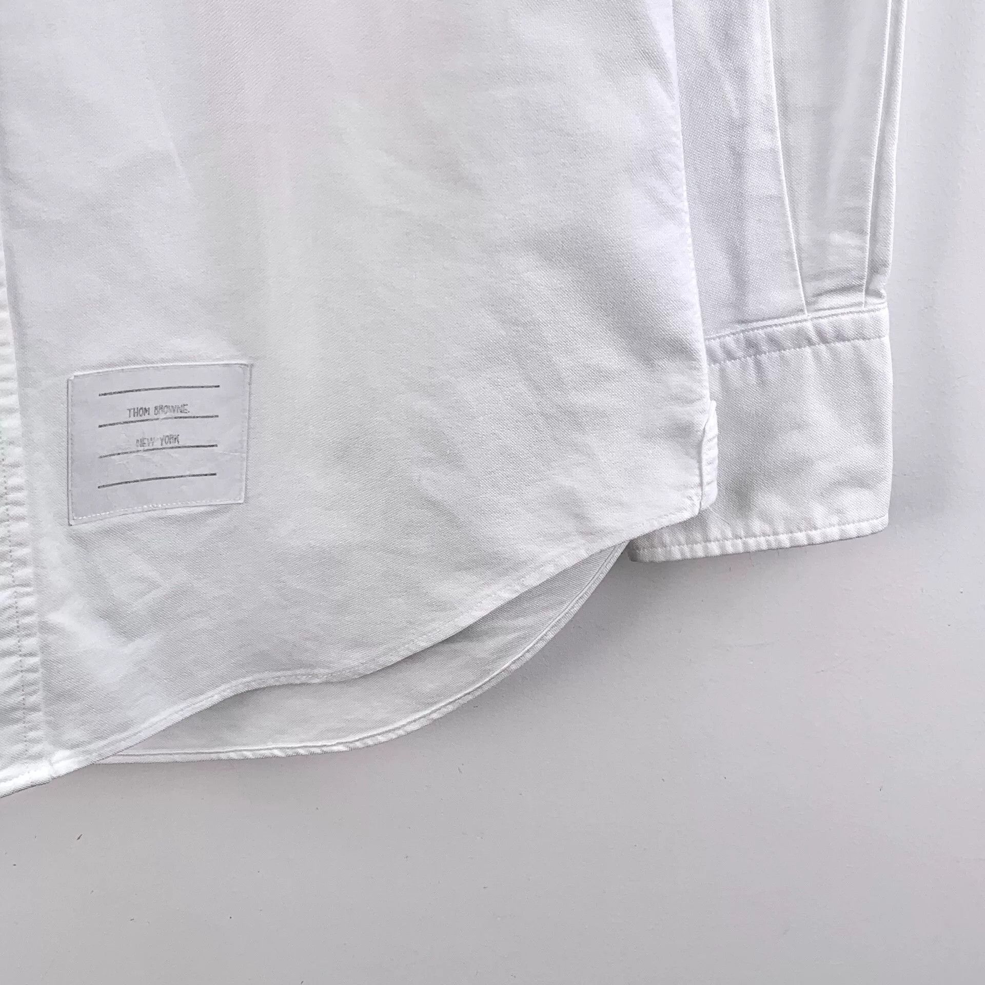 Thom Browne Thom Browne White Cotton Button Down Shirt Size 0 Size US XS / EU 42 / 0 - 5 Thumbnail