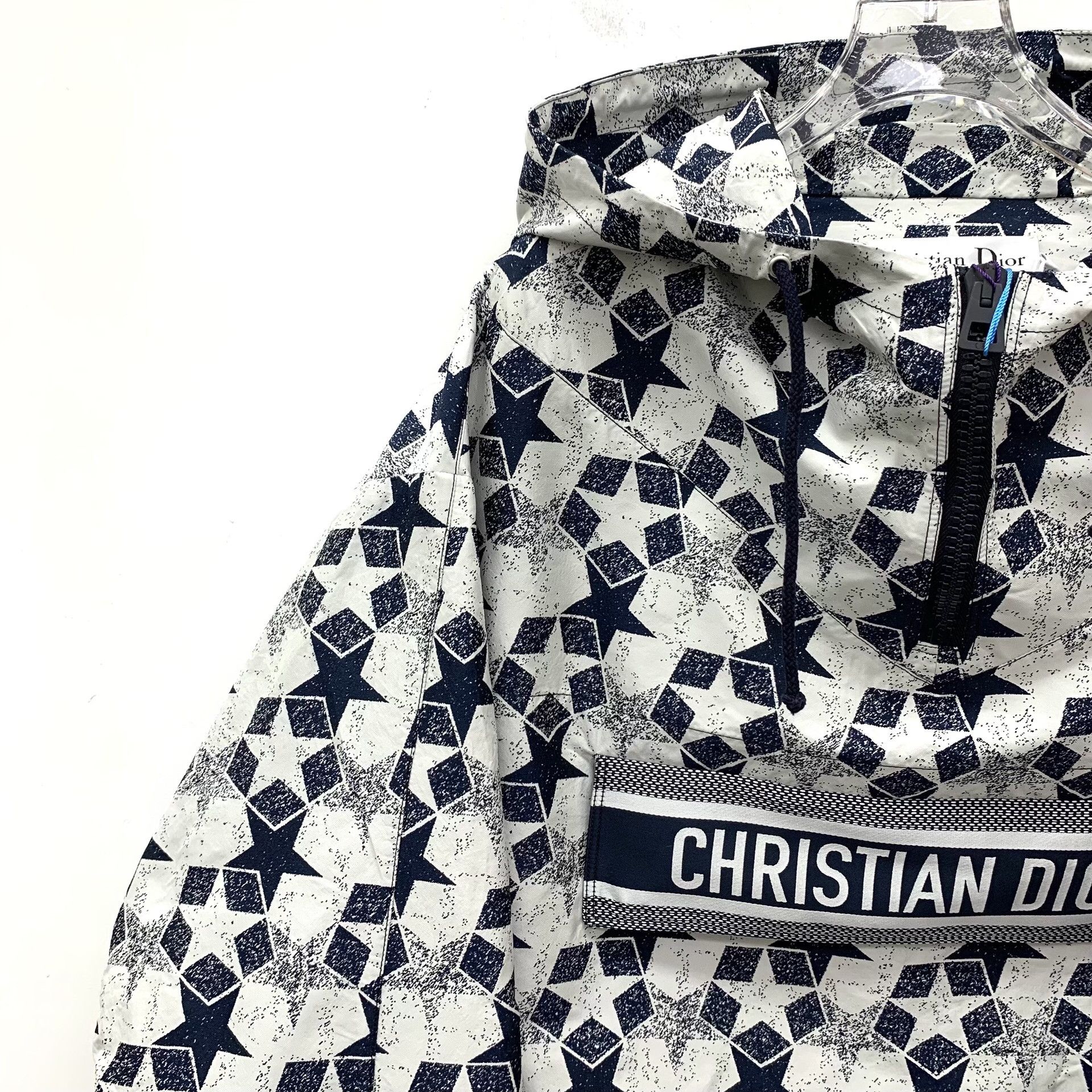 Dior Dior Star Print Half-Zip Hooded Jacket XS Size US XS / EU 42 / 0 - 4 Thumbnail