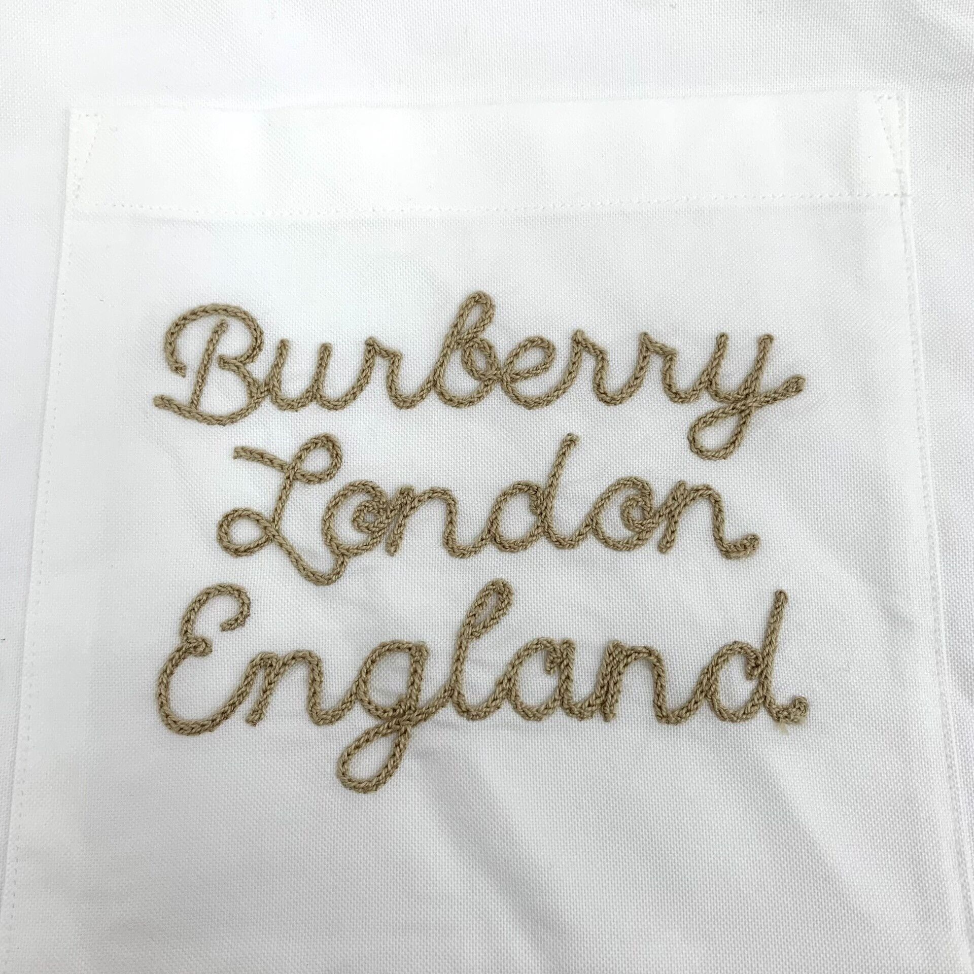Burberry Burberry Embroidered Logo Pocket Shirt XL Size US XL / EU 56 / 4 - 6 Thumbnail
